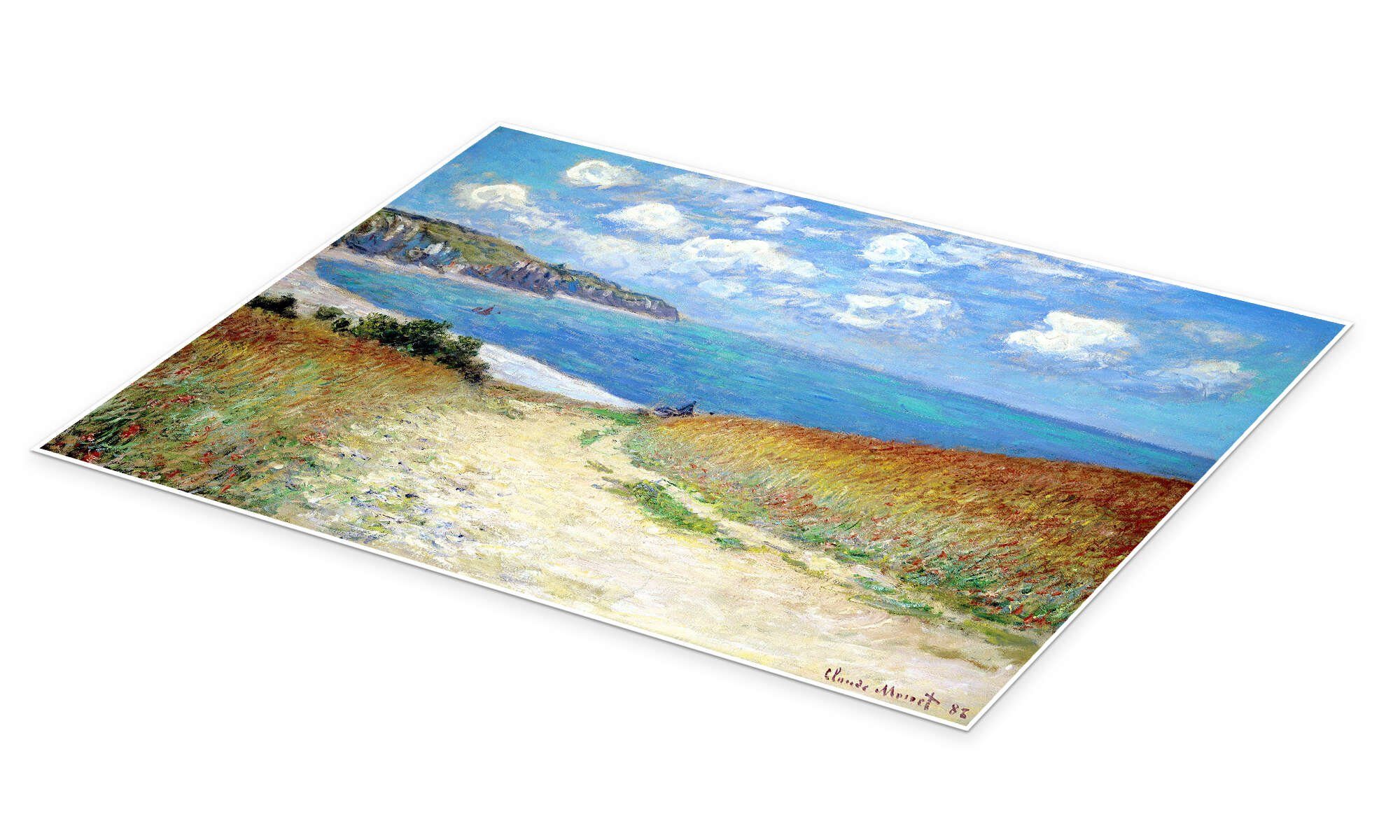 Posterlounge Wandbild Strandweg durch den Weizen bei Pourville, Claude Mone günstig online kaufen