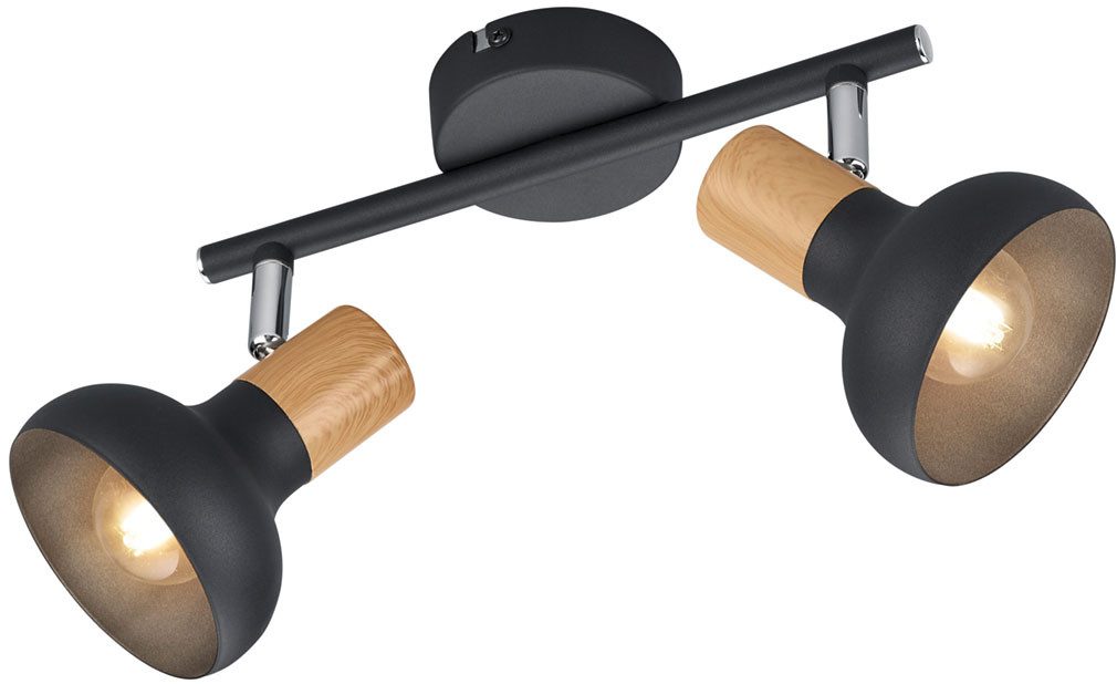Reality Leuchten Deckenstrahler LATIKA, Strahler 2-flammig, exkl 2x E14 max 10W, Deckenspot Wandspot, Leuchtmittel wechselbar, warmweiß - …