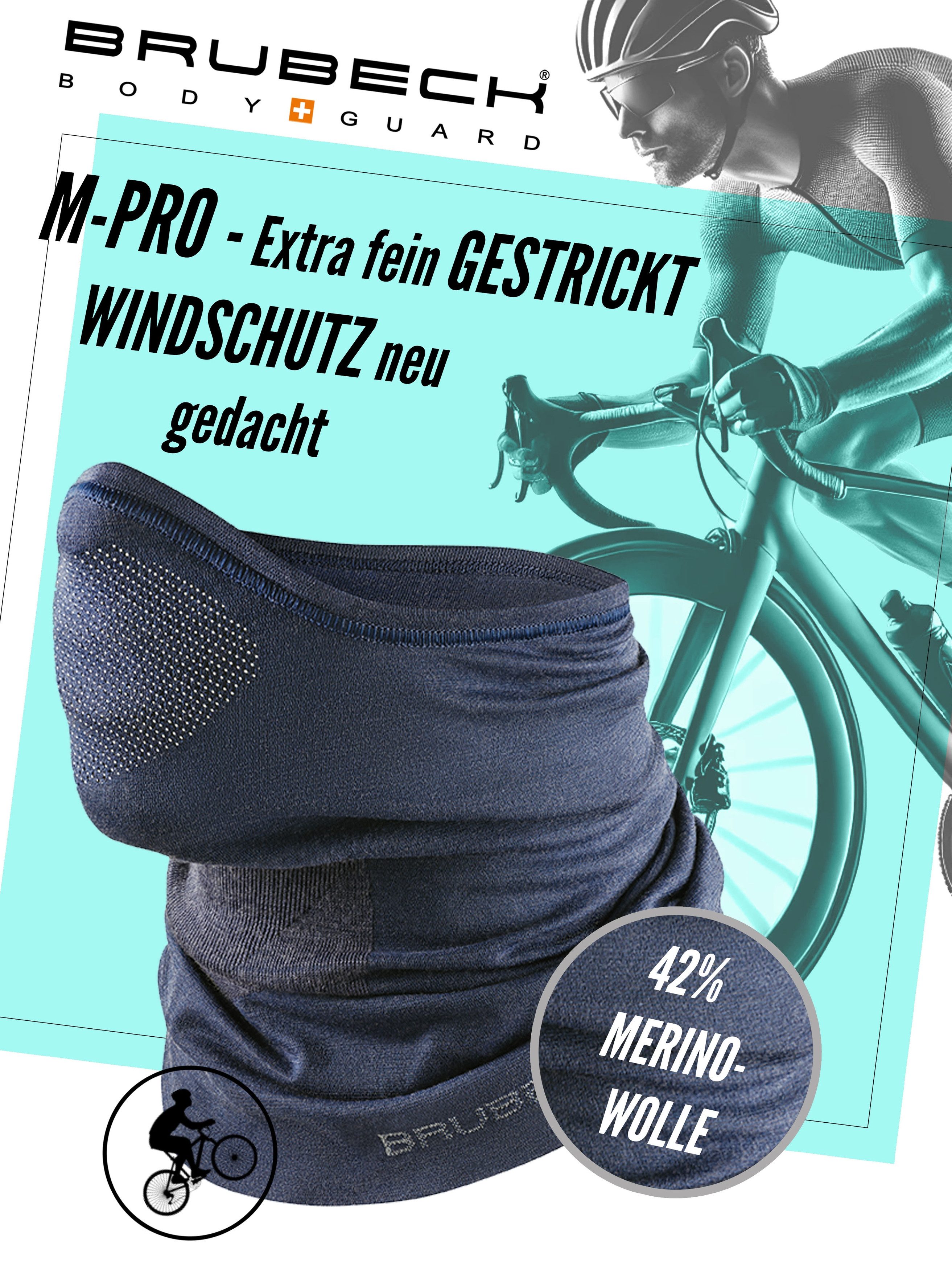 BRUBECK Sturmhaube M-Pro Halbe Sturmhaube Merinowolle günstig online kaufen
