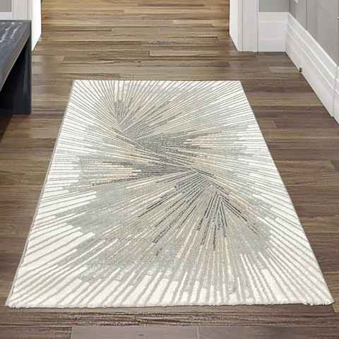 Teppich Der strahlende Abstrakt-Muster-Teppich mit Glanzfasern, Teppich-Traum, rechteckig, Höhe: 8 mm