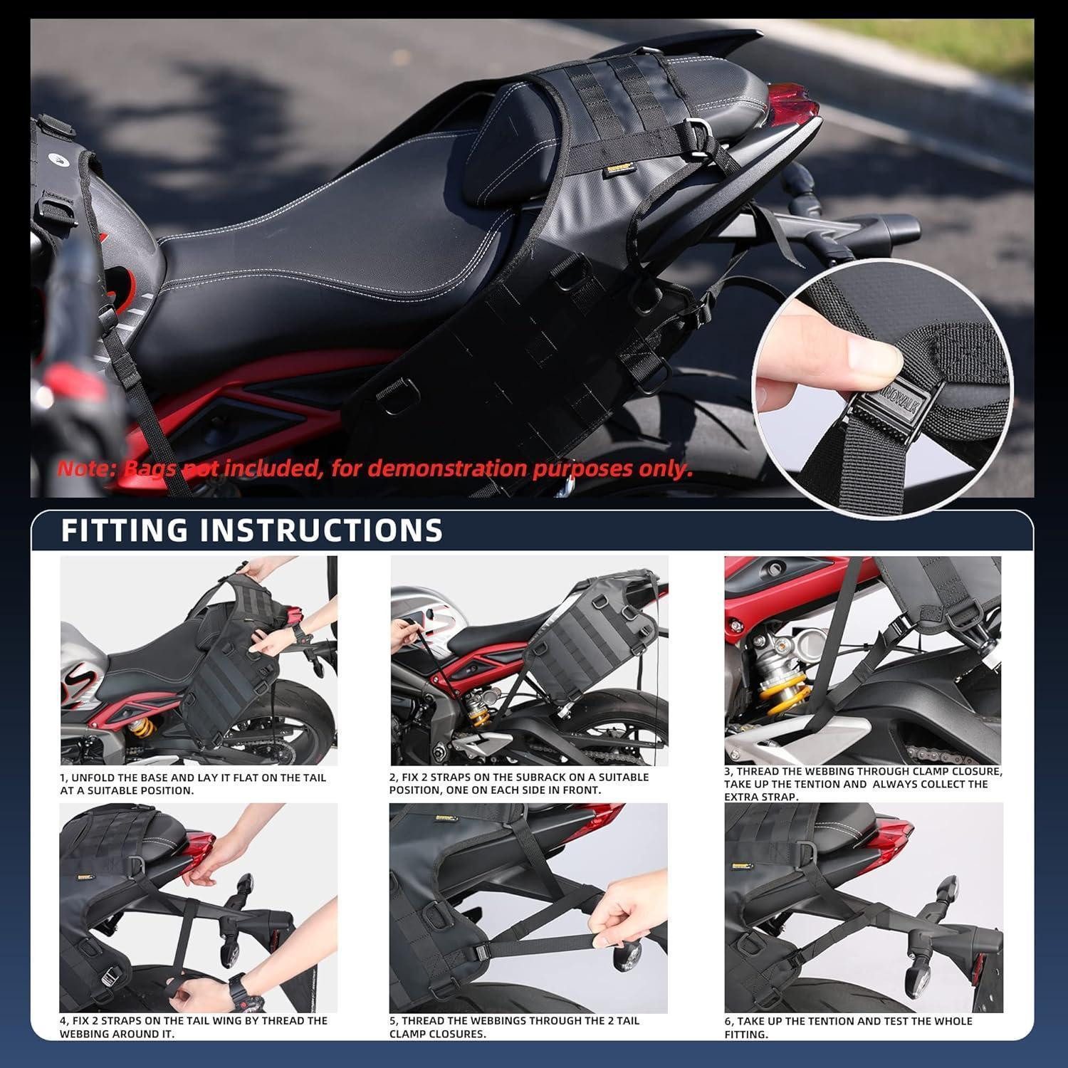 LuxusKollektion Satteltasche Tankträger Motorrad Tanktasche Tankrucksack Satteltasche Sattel Base