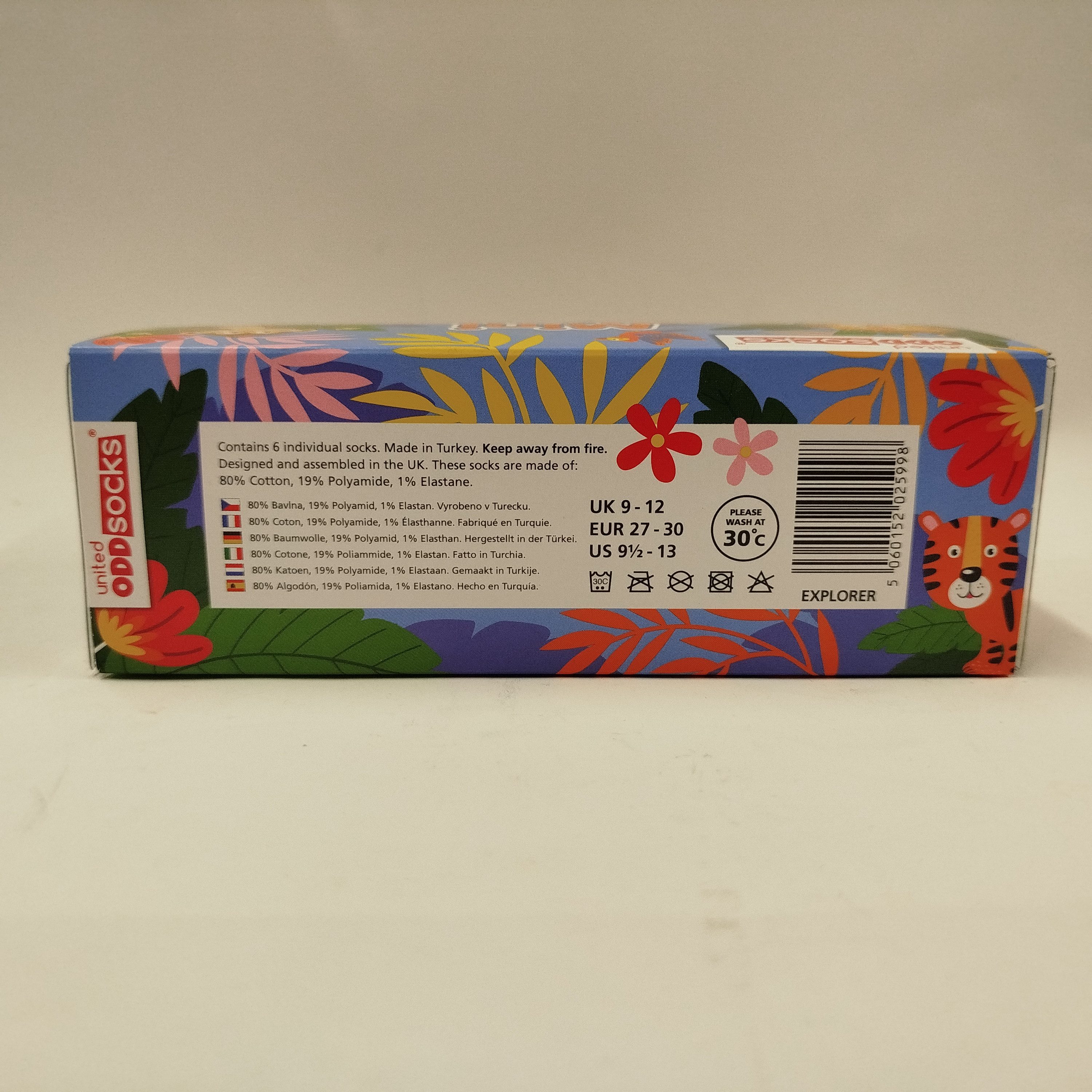 United Oddsocks Freizeitsocken Mini Explorer Abenteuer Oddsocks Socken in 27-30,5 im 6er Set