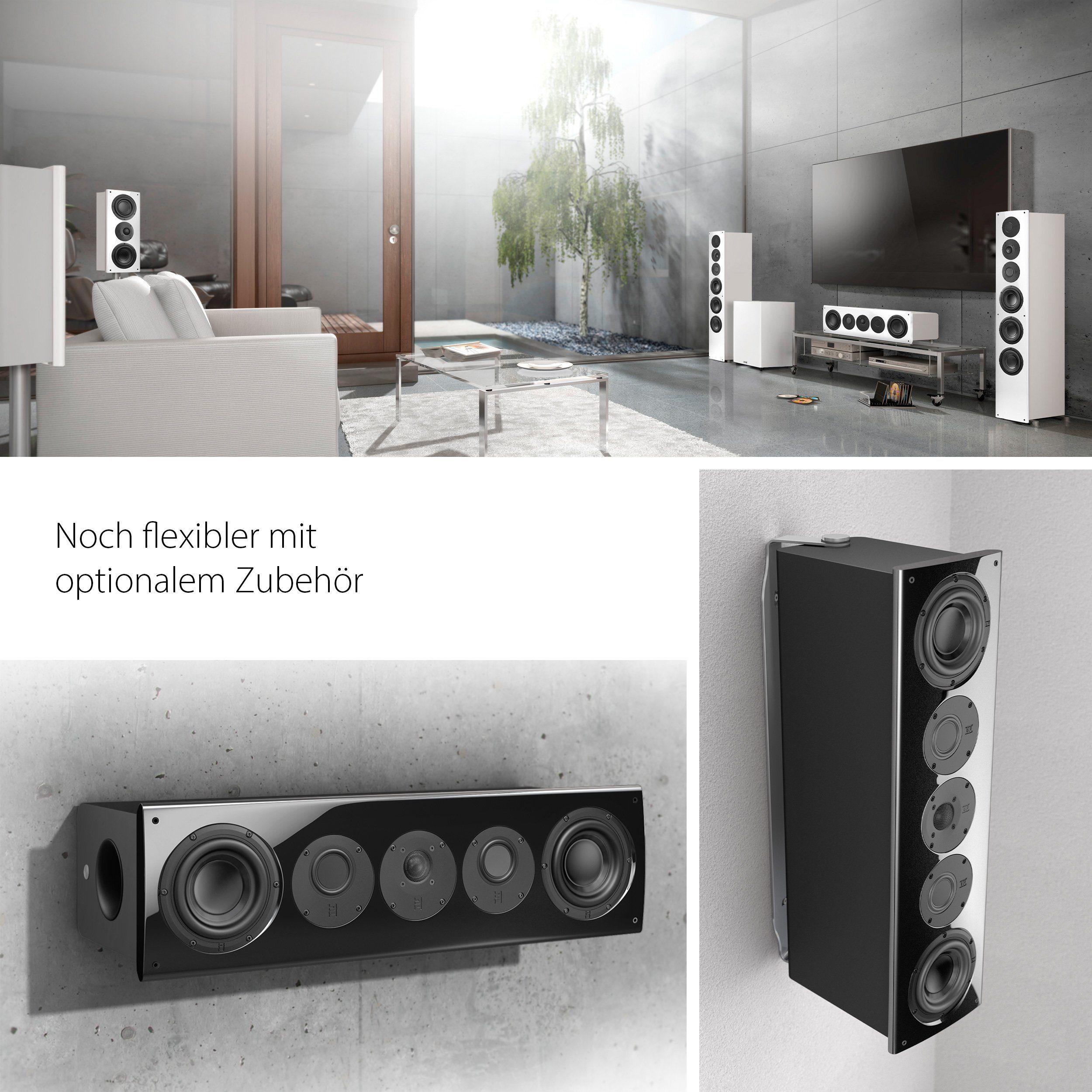 Nubert nuVero 70 Center-Lautsprecher Kristallweiß W) (370