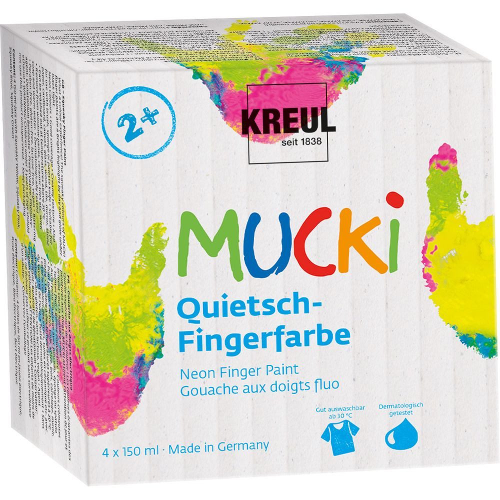 C. KREUL Fingerfarbe KREUL Fingerfarben MUCKi Quietsch 4x150ml