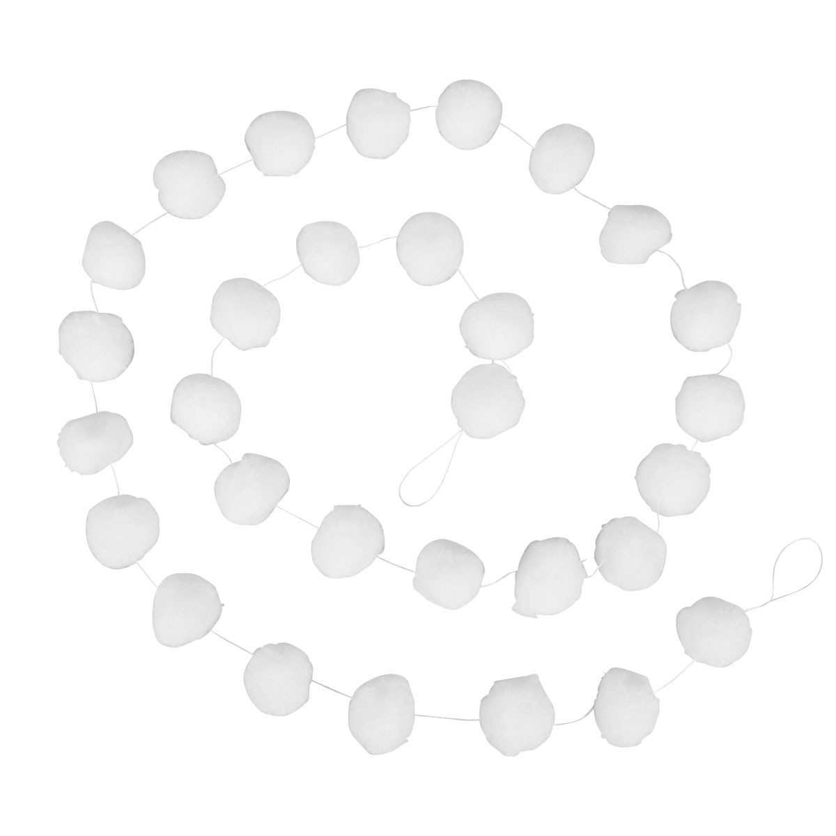 Kaemingk Schneemann Winterliche Dekogirlande aus Schneebällen für
