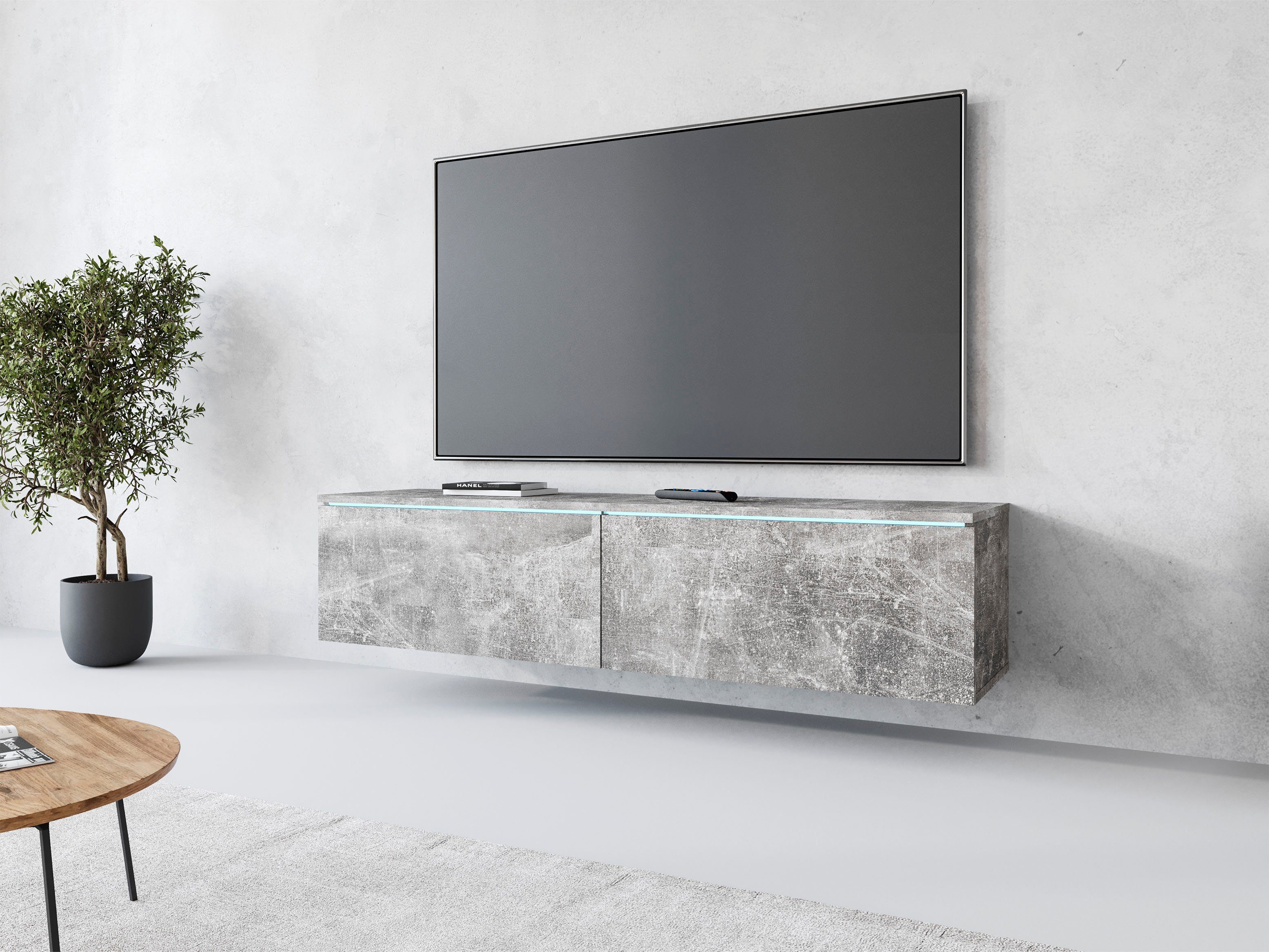 INOSIGN Lowboard "LOWBOARD D, wahlweise mit oder ohne Beleuchtung", moderne günstig online kaufen