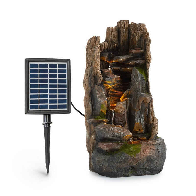 blumfeldt Wasserspiel Mystic Tree Solarbrunnen, (Set, inkl. Pumpe,Solarpanel;LED-Beleuchtung und Anschlussmaterial), spring zimmer zier brunnen led-beleuchtung terasse solar outdoor