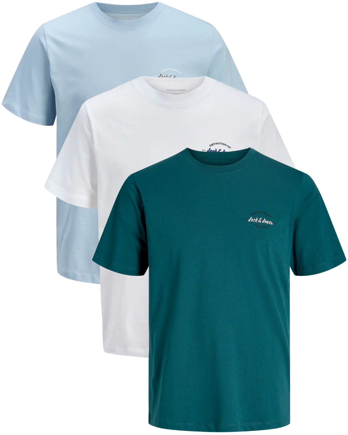 Jack & Jones Print-Shirt (Spar-Set, 3er-Pack) mit Logodruck, aus Baumwolle günstig online kaufen