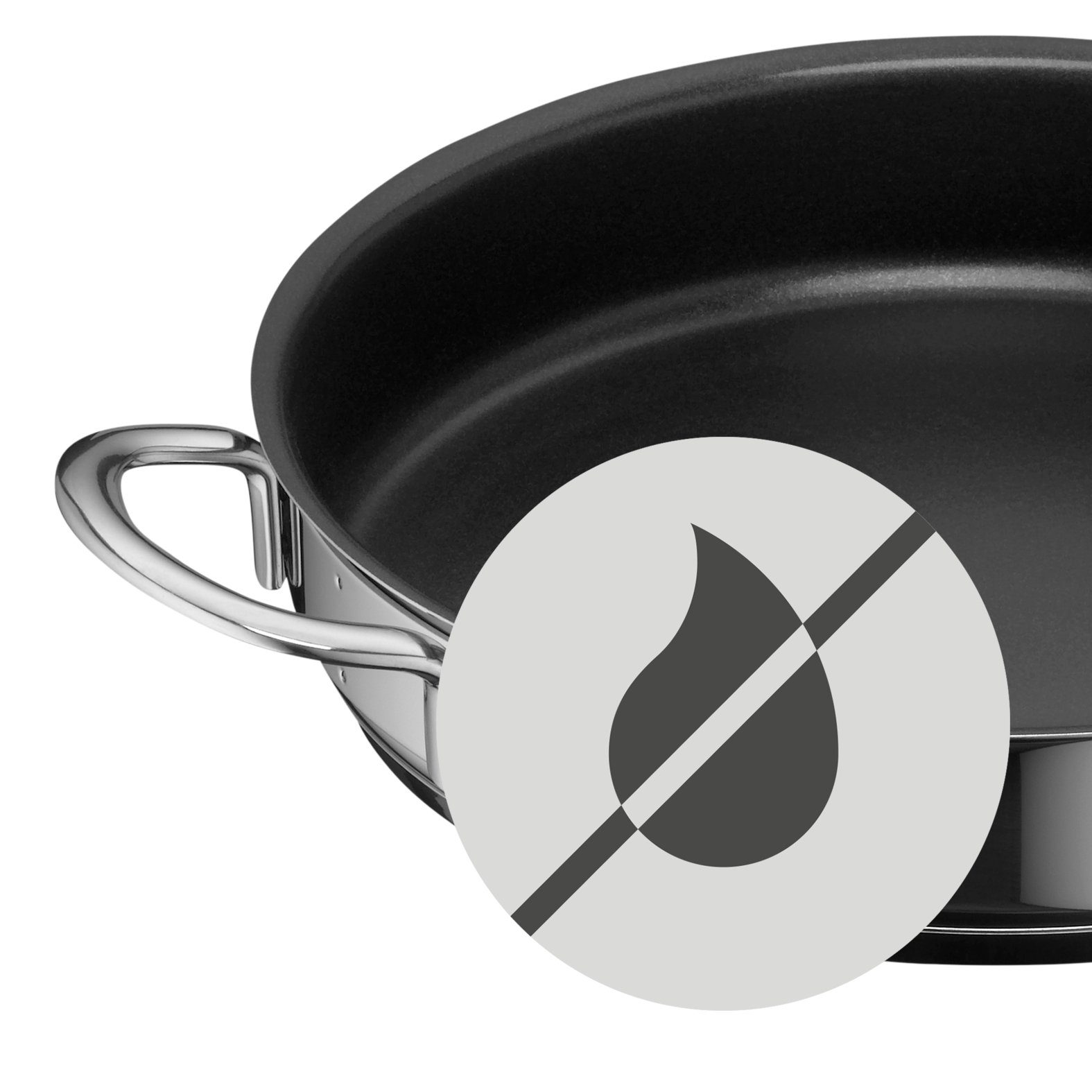 WMF Bratpfanne Mini Servierpfanne mit Antihaftversiegelung, 18 cm, Cromargan® Edelstahl rostfrei 18/10 (1-tlg., 18 cm) – Bild 4 von 5