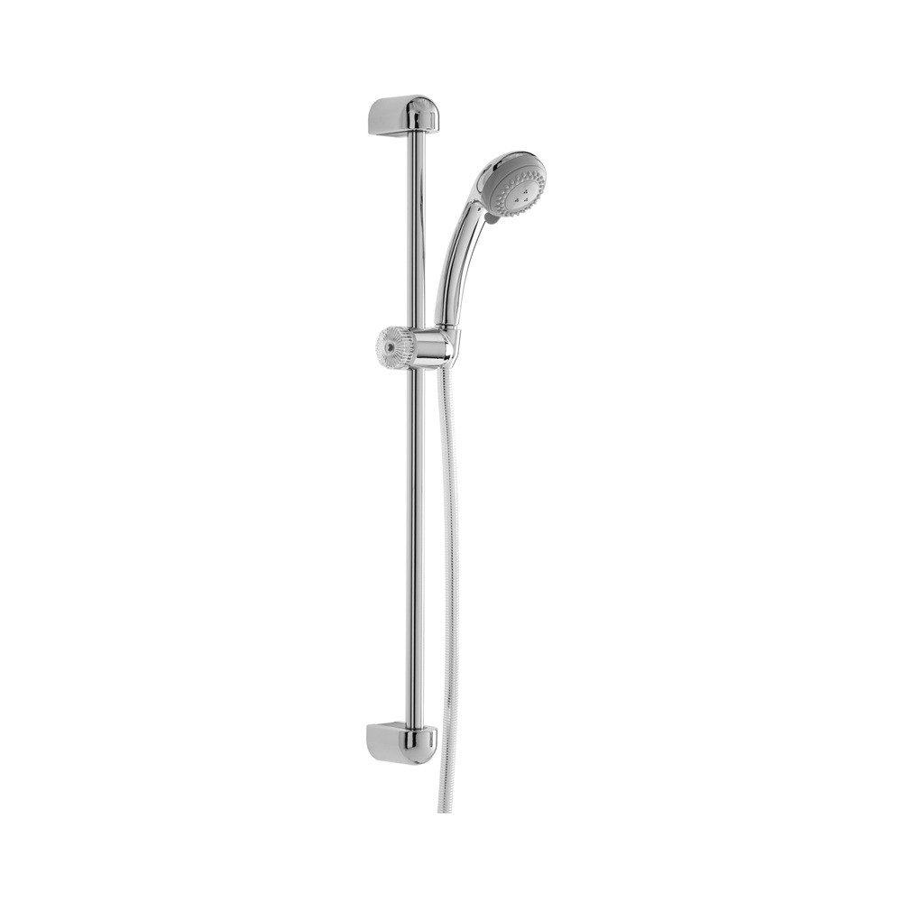Herzbach Brausegarnitur HB MODENA DUO Brausegarnitur 600 rund Duo Handbrause chrom, 4 tlg.