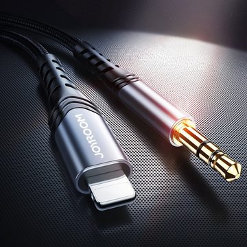 JOYROOM Audio AUX Kabel 3,5 mm Mini-Buchse auf Lightning für iPhone 2 meter Lightningkabel