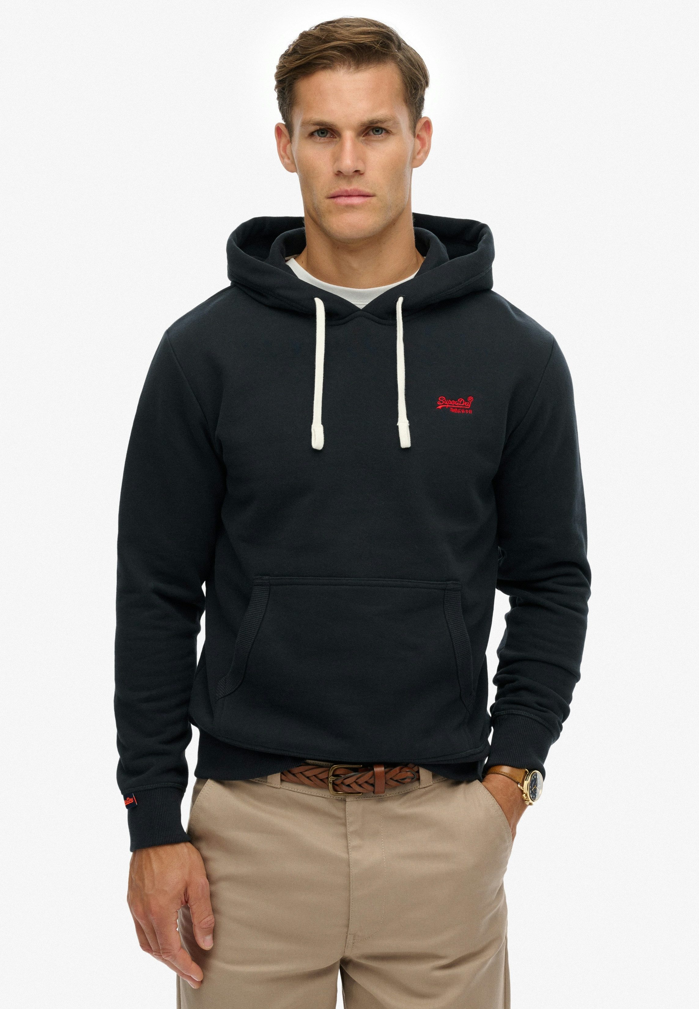 Superdry Kapuzensweatshirt Essential Logo Classic Hood Baumwollmischung, loose fit