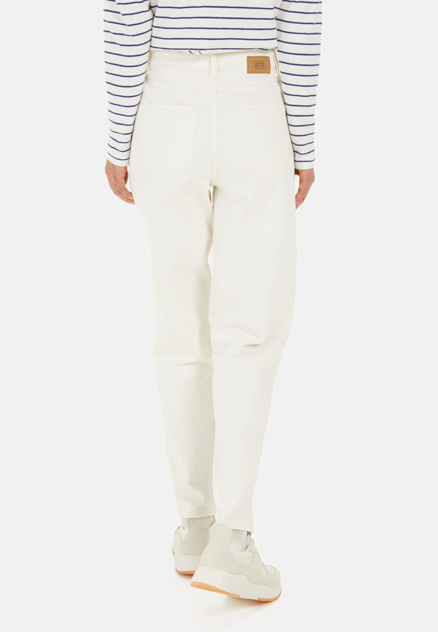 camel active 5-Pocket-Jeans aus Baumwollmix Mom günstig online kaufen