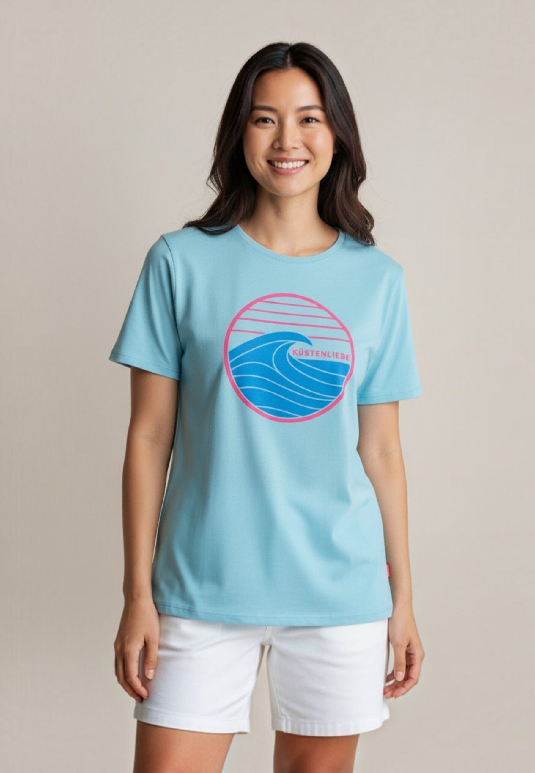 salzhaut T-Shirt STEENTJE - KÜSTENLIEBE WELLE Damen salzhaut T-Shirt – bequeme Qualität und nordisch klares Design