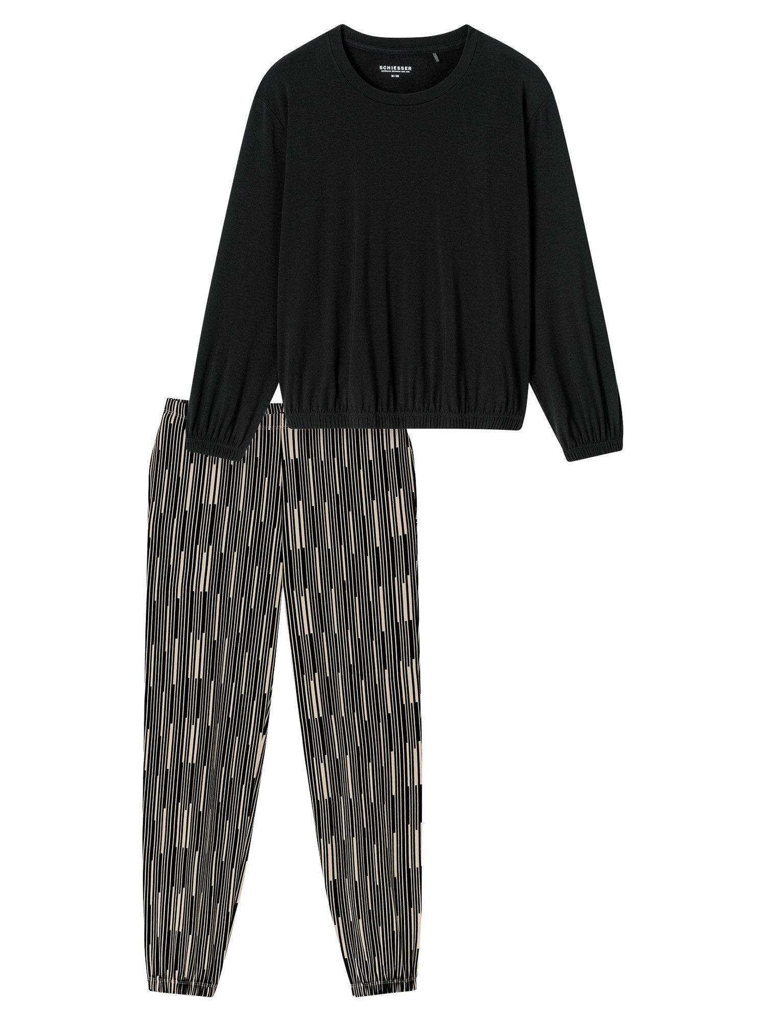 Schiesser Pyjama Modern Nightwear (2 tlg) schlafanzug schlafmode bequem günstig online kaufen