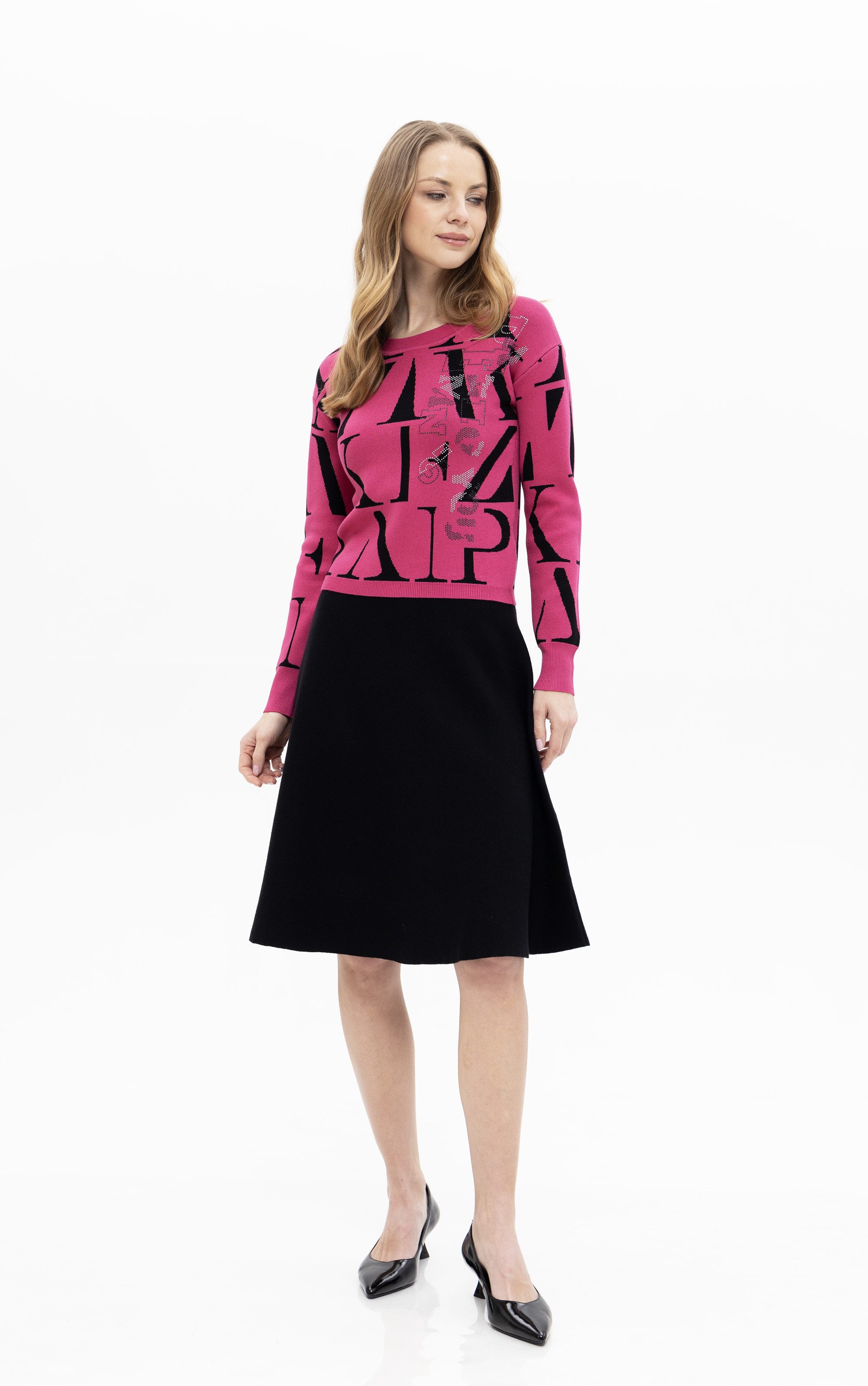 Passioni Strickrock in A-Linie günstig online kaufen