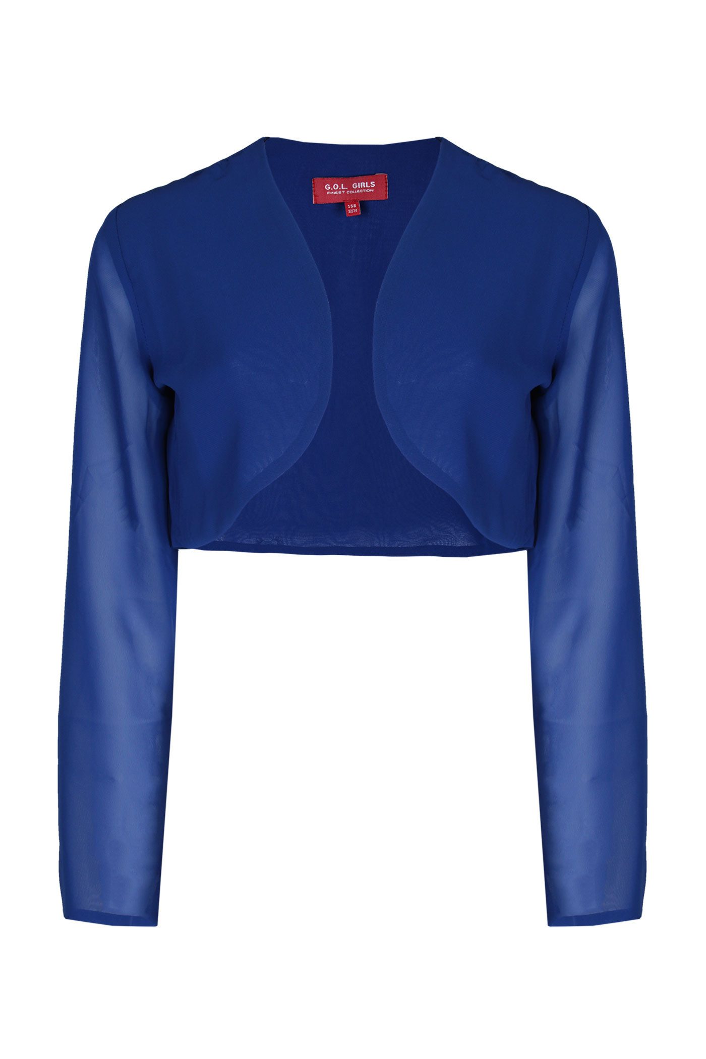 Chiffonbluse Chiffon Kobalt