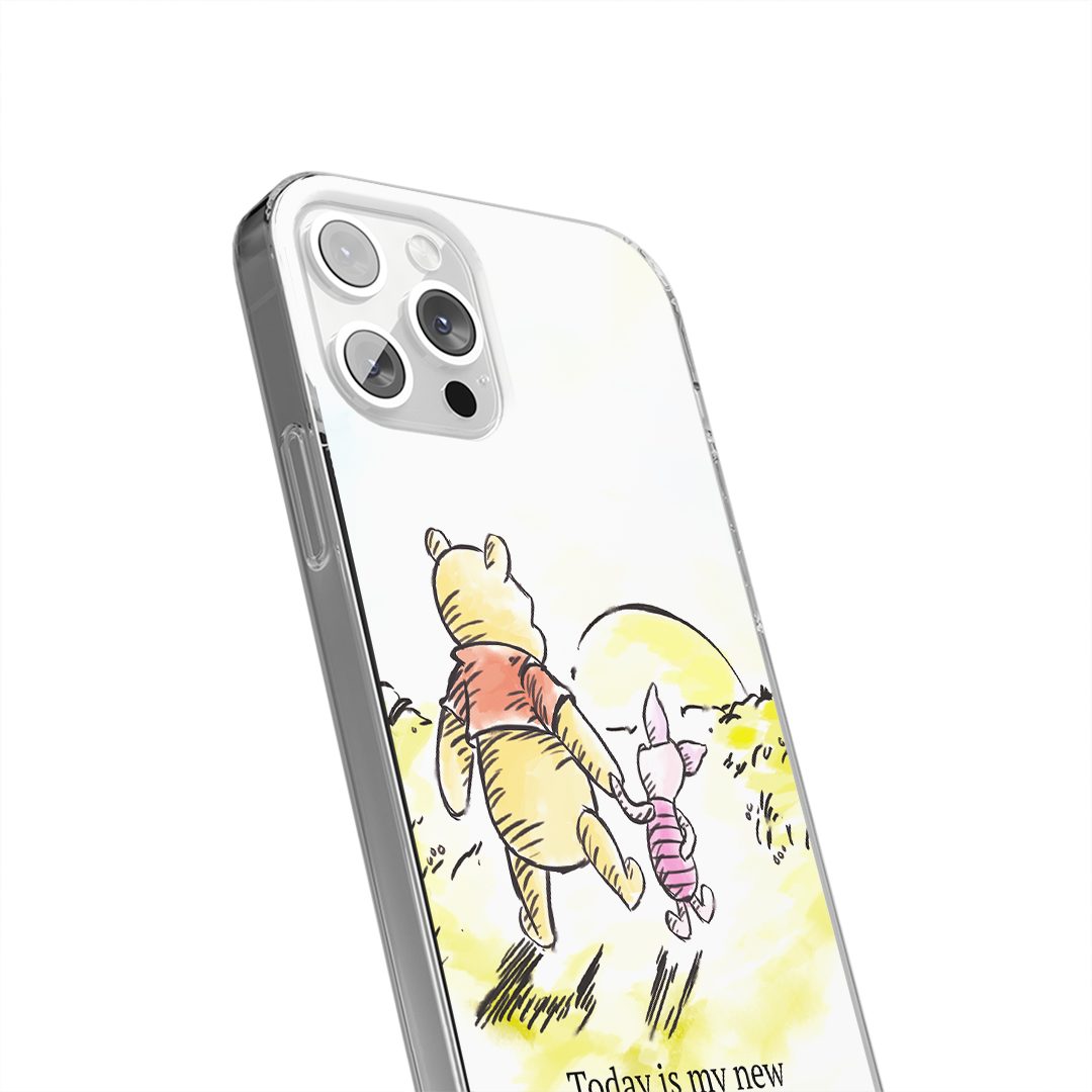 Disney Handyhülle Handyhülle Winnie-012 Disney Full Print Weiß