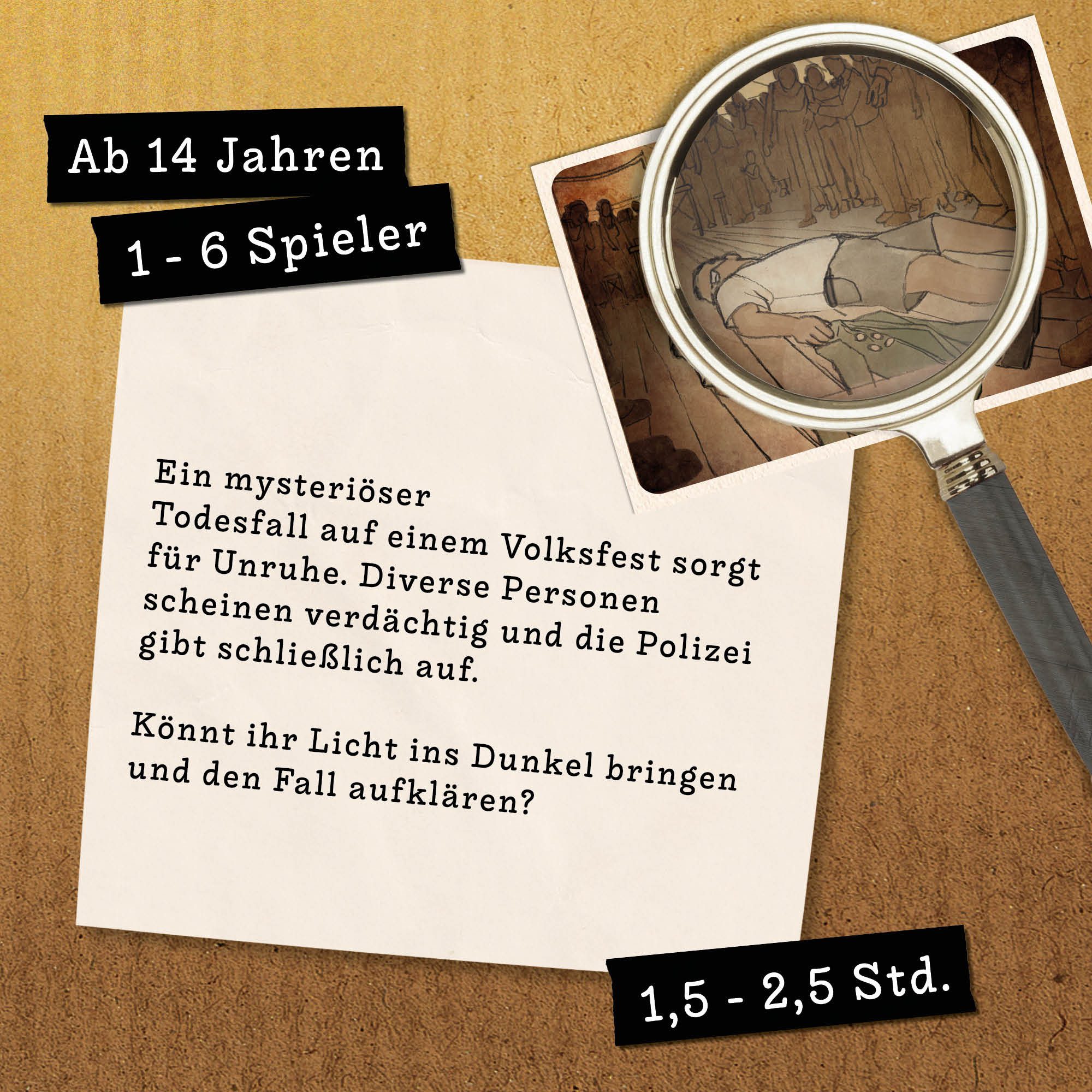 Hidden Games Tatort Spiel Der Fall Klein-Borstelheim, Krimispiel, Made in Germany