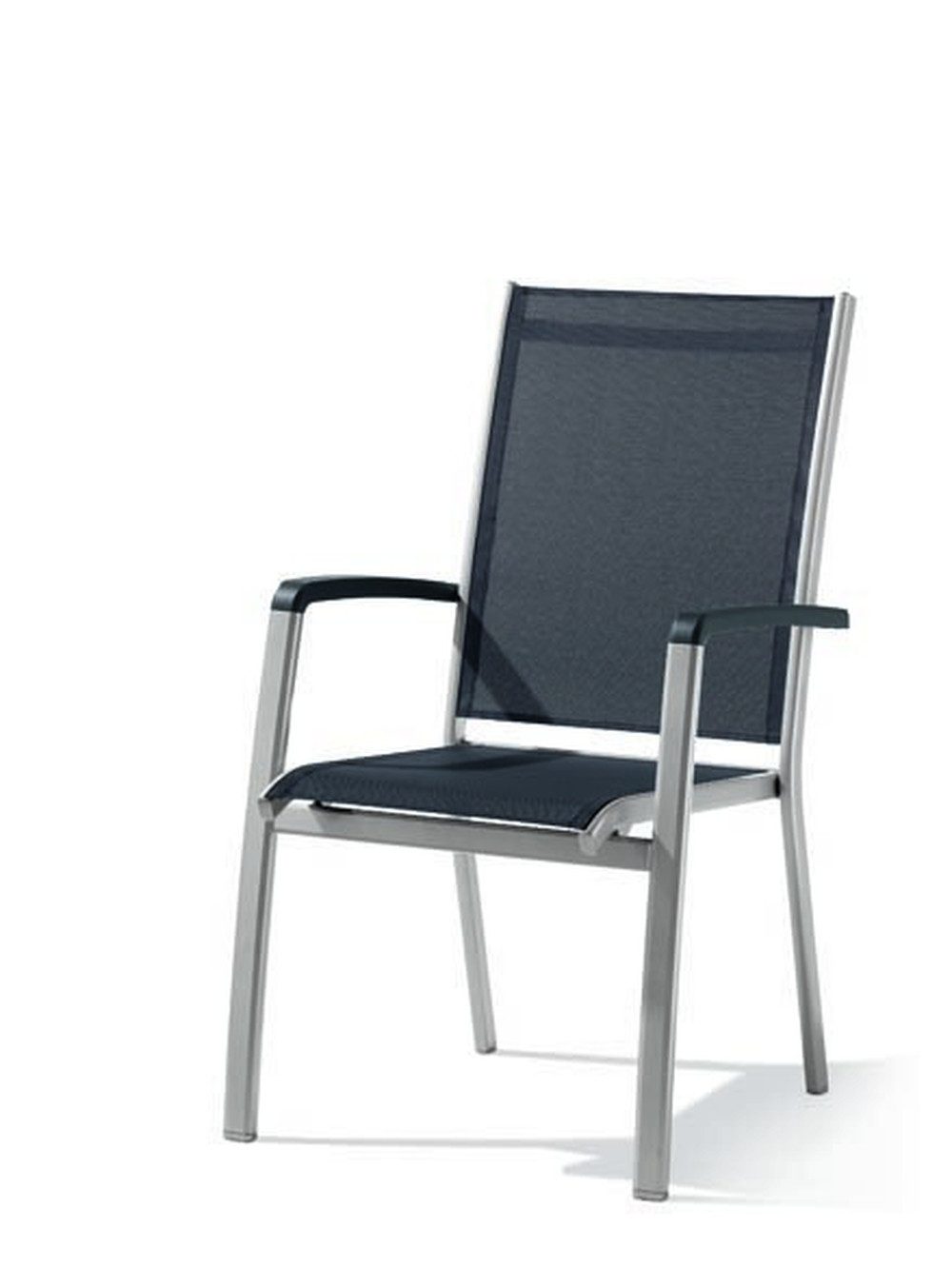 Stapelstuhl in Grau, Kunstfasergewebe - 68x98x59cm (BxHxT)