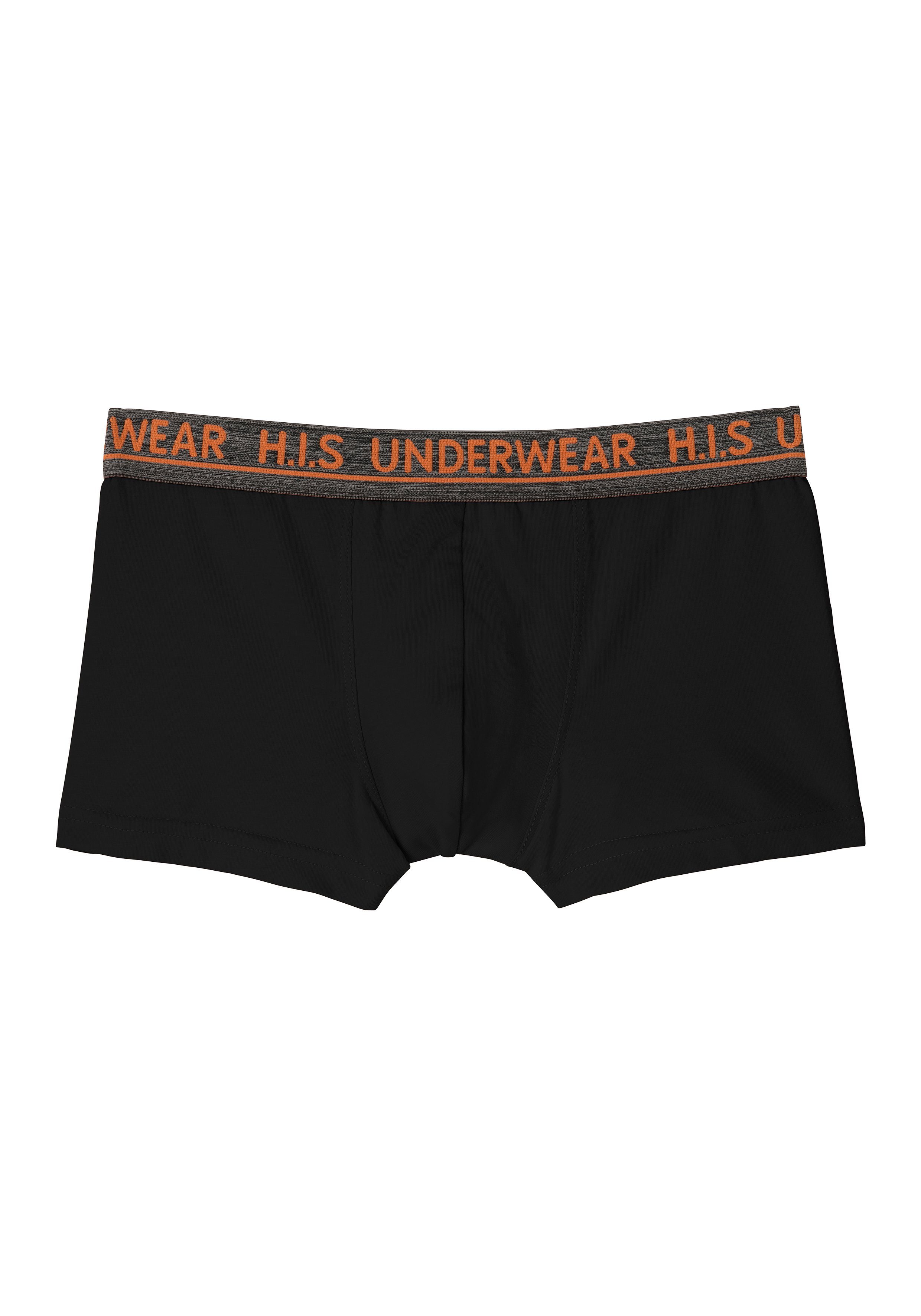 H.I.S Boxer Boxershorts für Jungen (Packung, 4-St) mit meliertem Logo Webbund