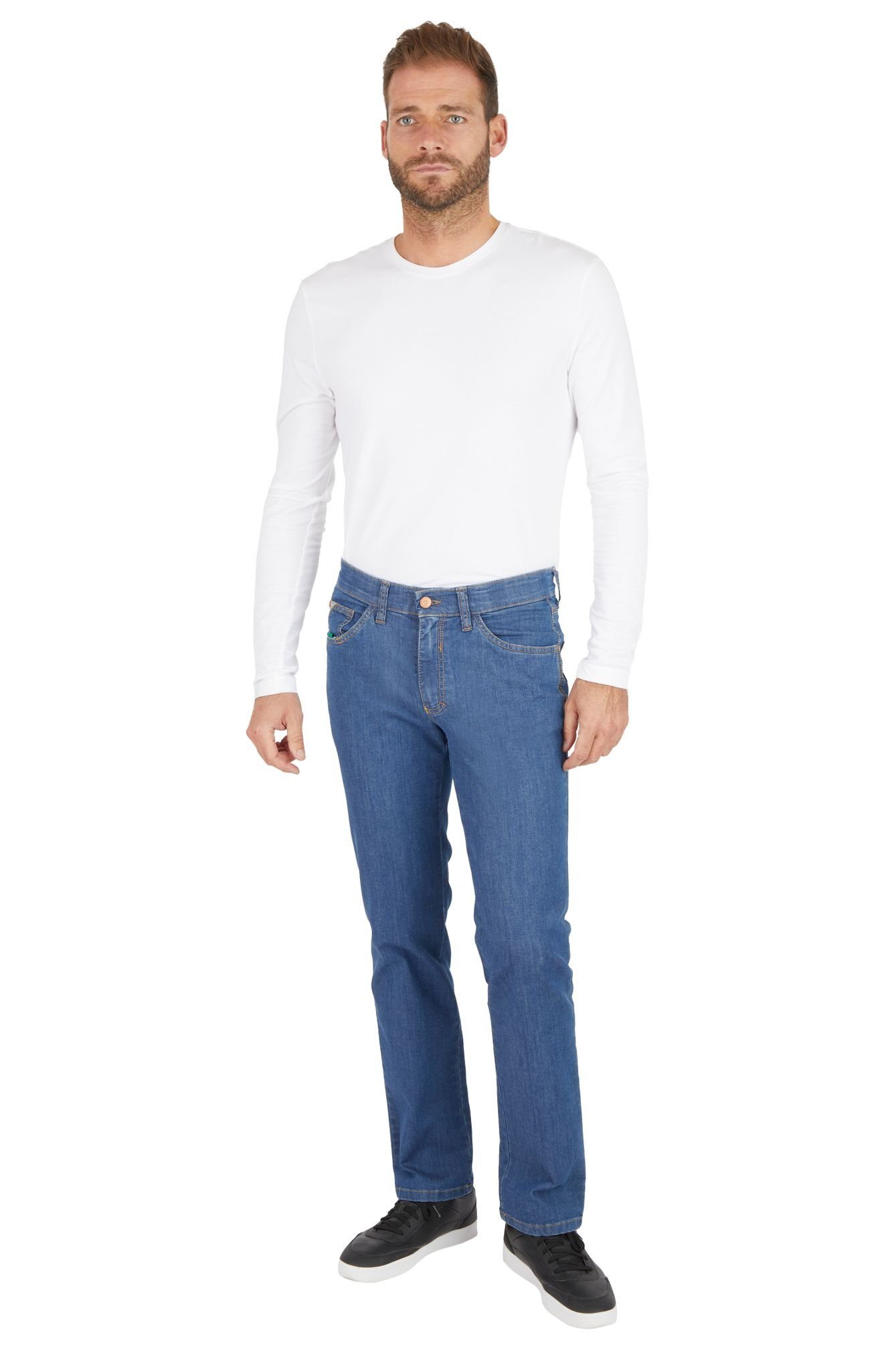 Club of Comfort 5-Pocket-Jeans Henry-Z Mittelblau (44)