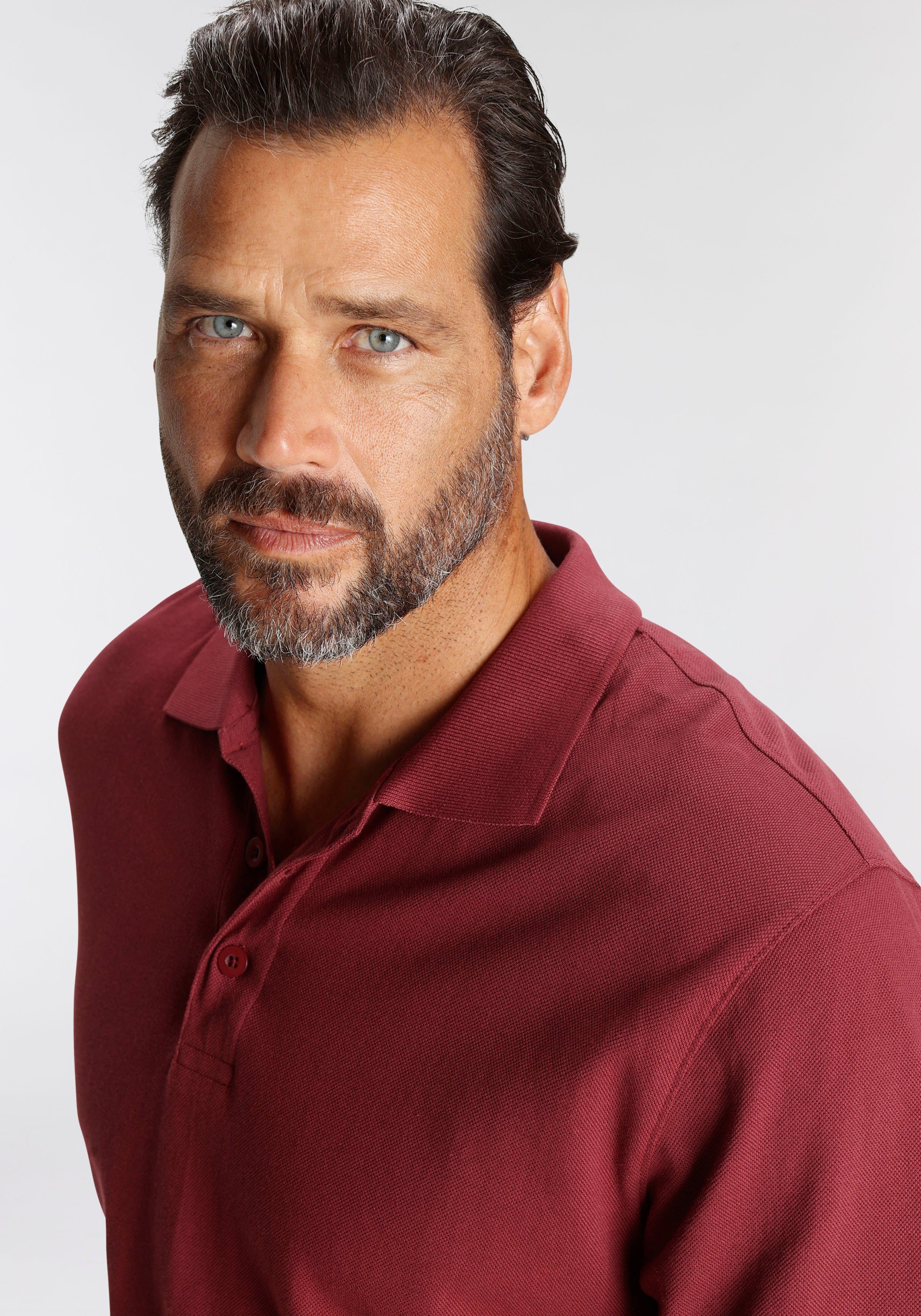 Man's World Poloshirt Kurzarm, lockere Passform, unifarben – Bild 5 von 5