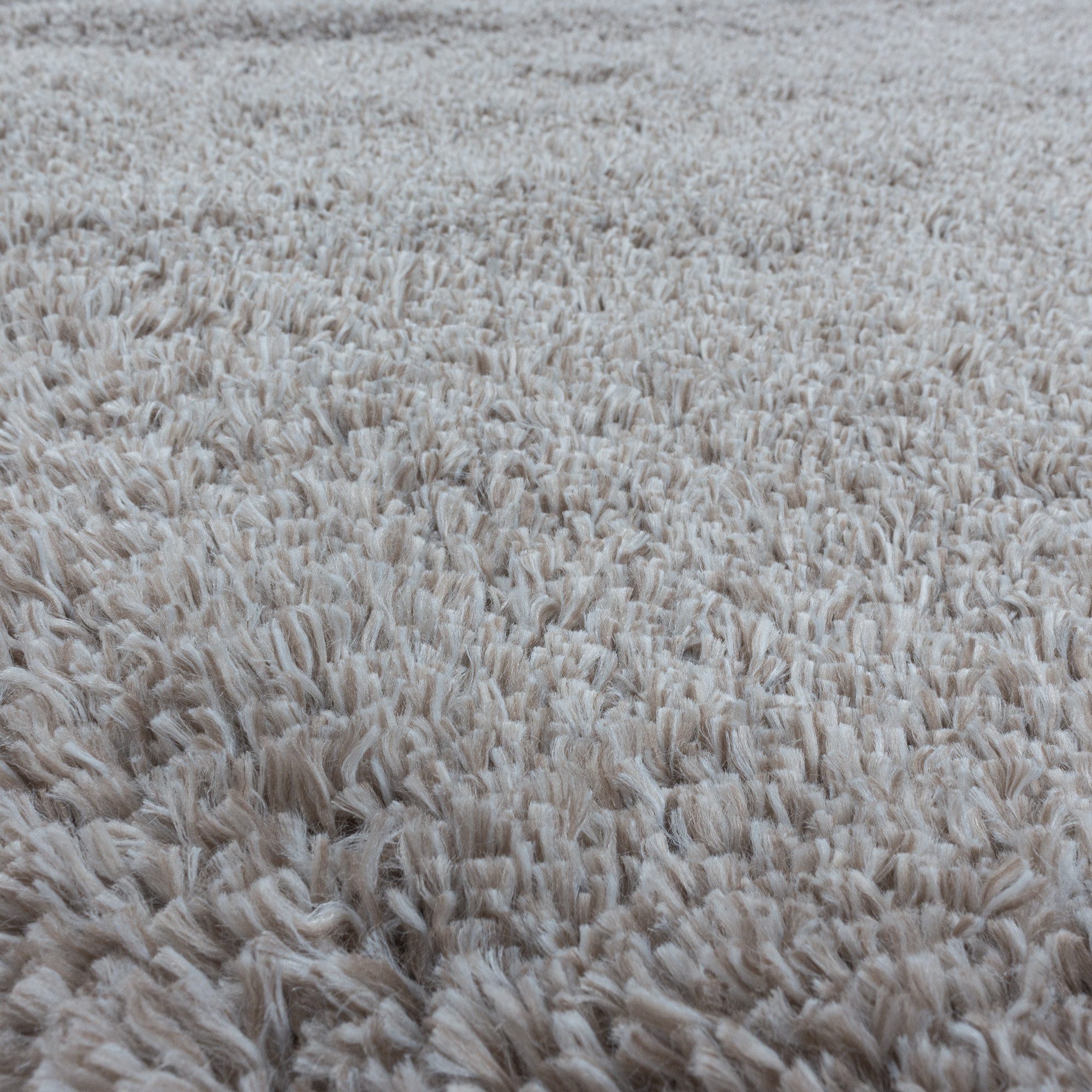 KADIMA DESIGN Teppich SALZACH Shaggy Langflor Wohnzimmer Schlafzimmer Waschbar Flauschig, Rund, Höhe: 52 mm, Beige, 80x80 cm, Wohnzimmerteppich Strapazierfähig  – Bild 5 von 5