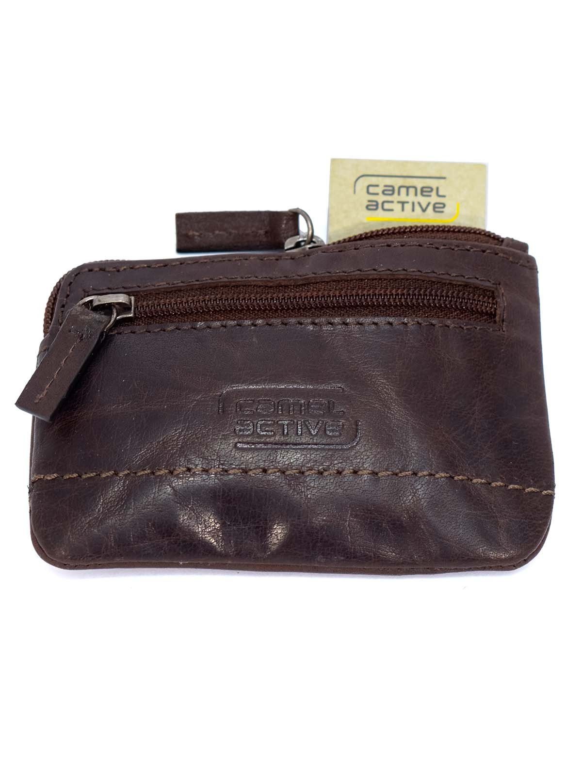 Camel Active Portachiavi In Pelle Vegas – Marrone, Con Cerniera E Tasca Posteriore, 11x6 Cm - 5