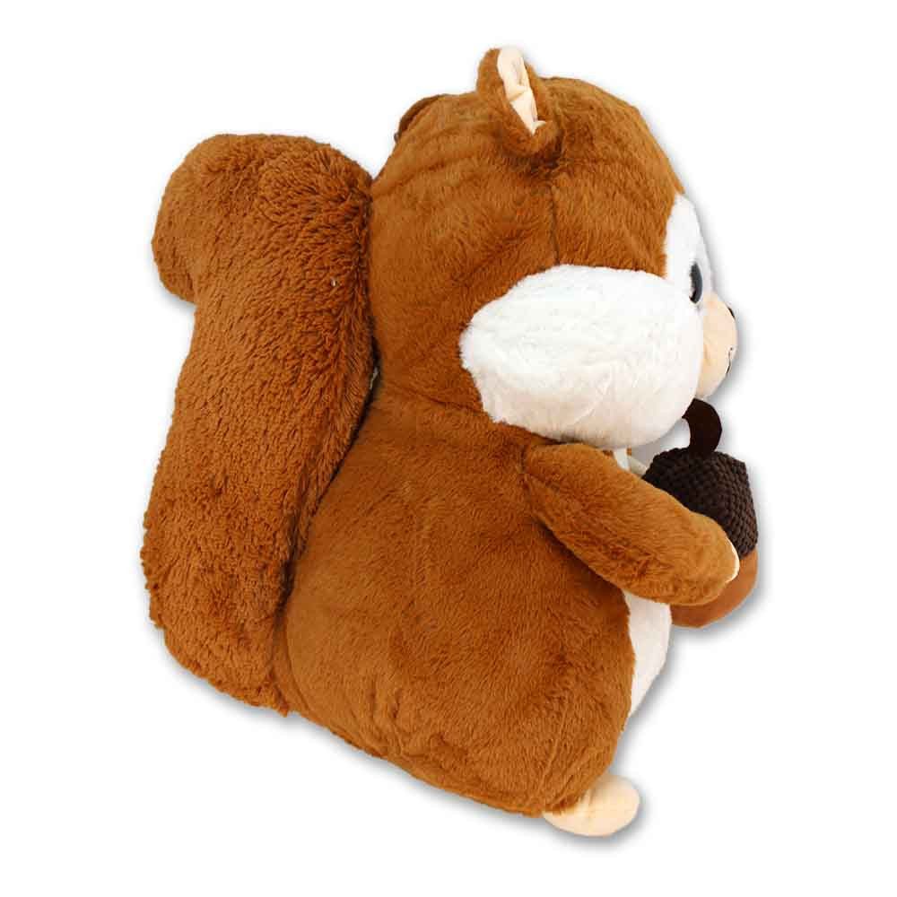 Landahl & Baumann Kuscheltier Eichhörnchen Kuscheltier – 50 cm – Mit Plüsch-Nuss & Schlaufe