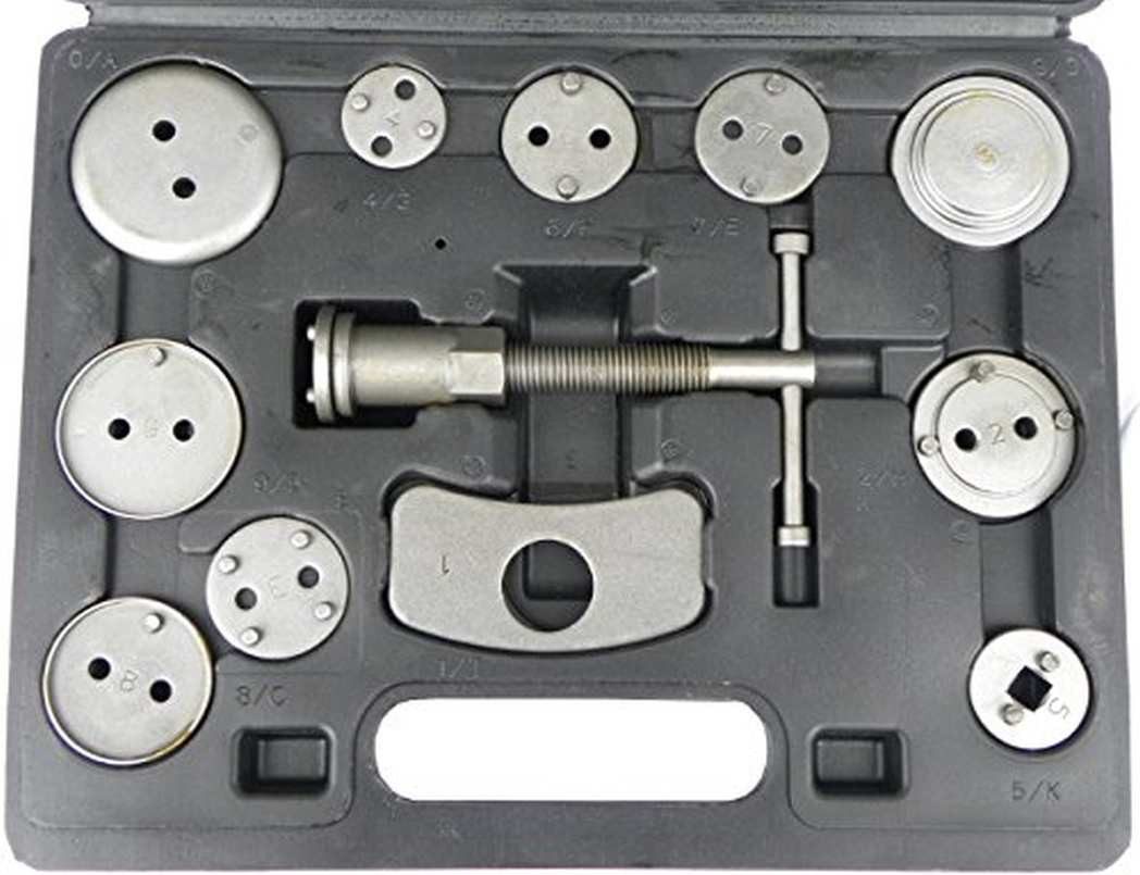GEKO Brake Disc Straightening Tool 12-piece Brake Piston Rewind Set GEKO