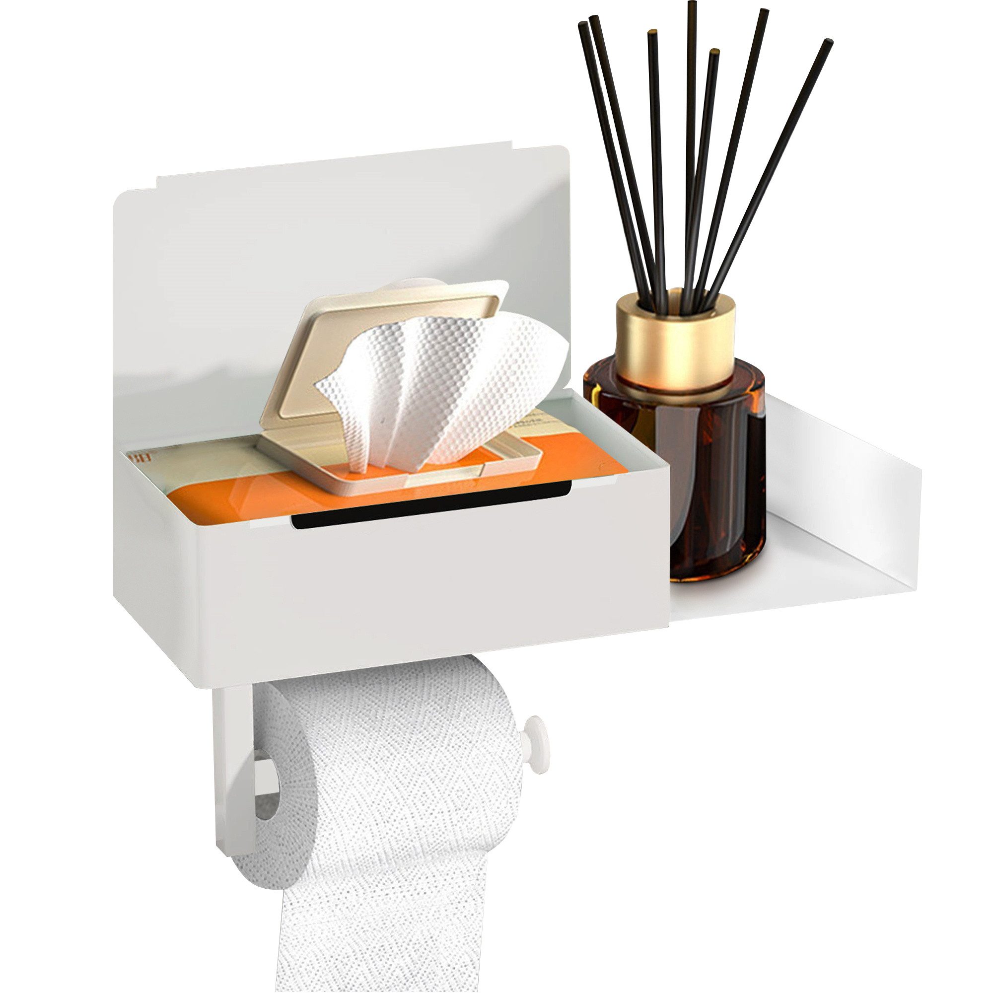 DAKYAM Toilettenpapierhalter Edelstahl Toilettenpapierhalter selbstklebend günstig online kaufen