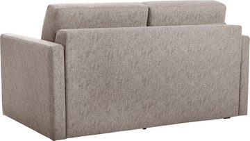 Places of Style Schlafsofa Goldpoint 162 cm, Dauerschläfer, Liegefläche 120/200cm, 2-Sitzer mit Bettfunktion, Bonell-Federkernmatratze