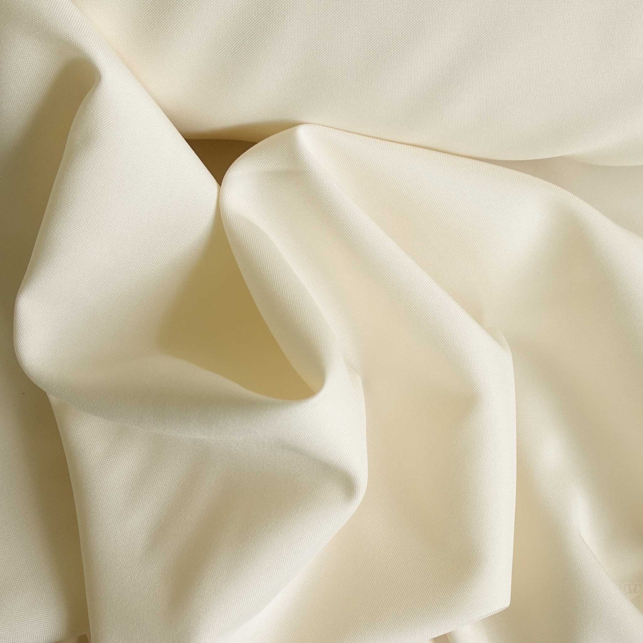 maDDma Stoff Burlington-Stoff ab 1m x 150cm breit Polyesterstoff Allroundstoff, creme