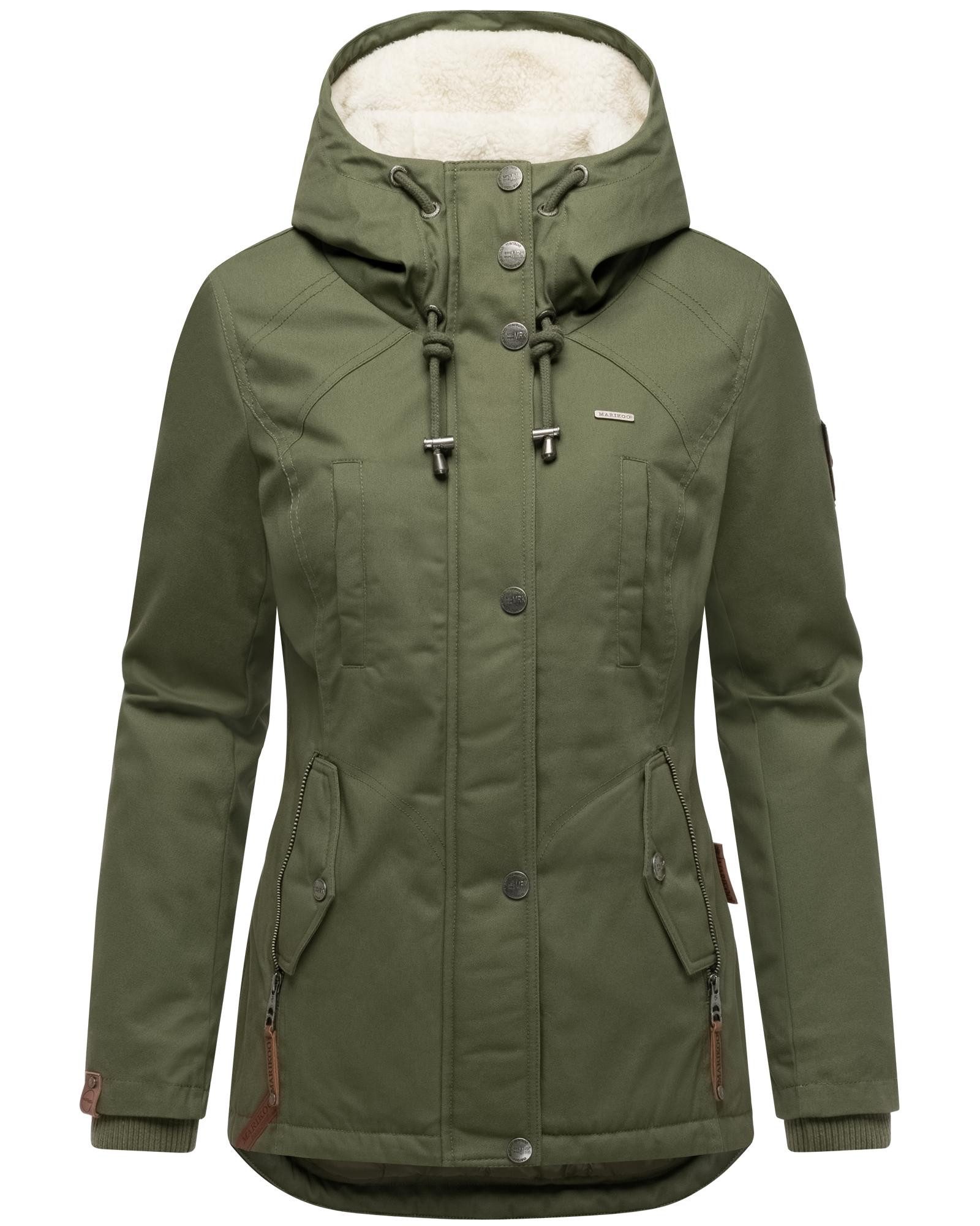 Marikoo Winterjacke Bikoo sportliche Damen Outdoor Baumwolljacke mit Kapuze günstig online kaufen