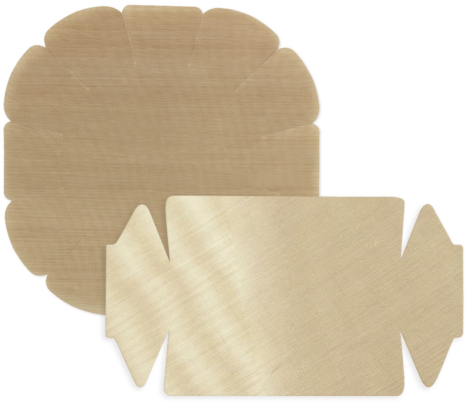 Maximex Backpapier Antihaft-Backform-Zuschnitt, mit Antihaft-Beschichtung, Set bestehend aus 1x rund, 1x eckig