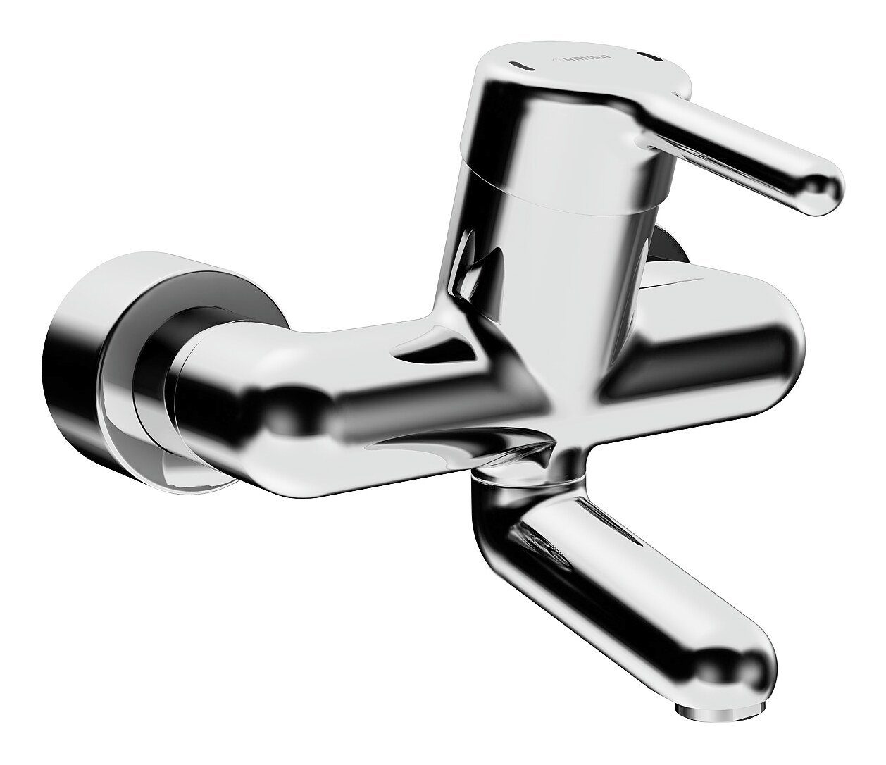 HANSA Waschtischarmatur Hansamedipro Einhand-Wandbatterie Care® Strahlregler Bedienungshebel Ausladung