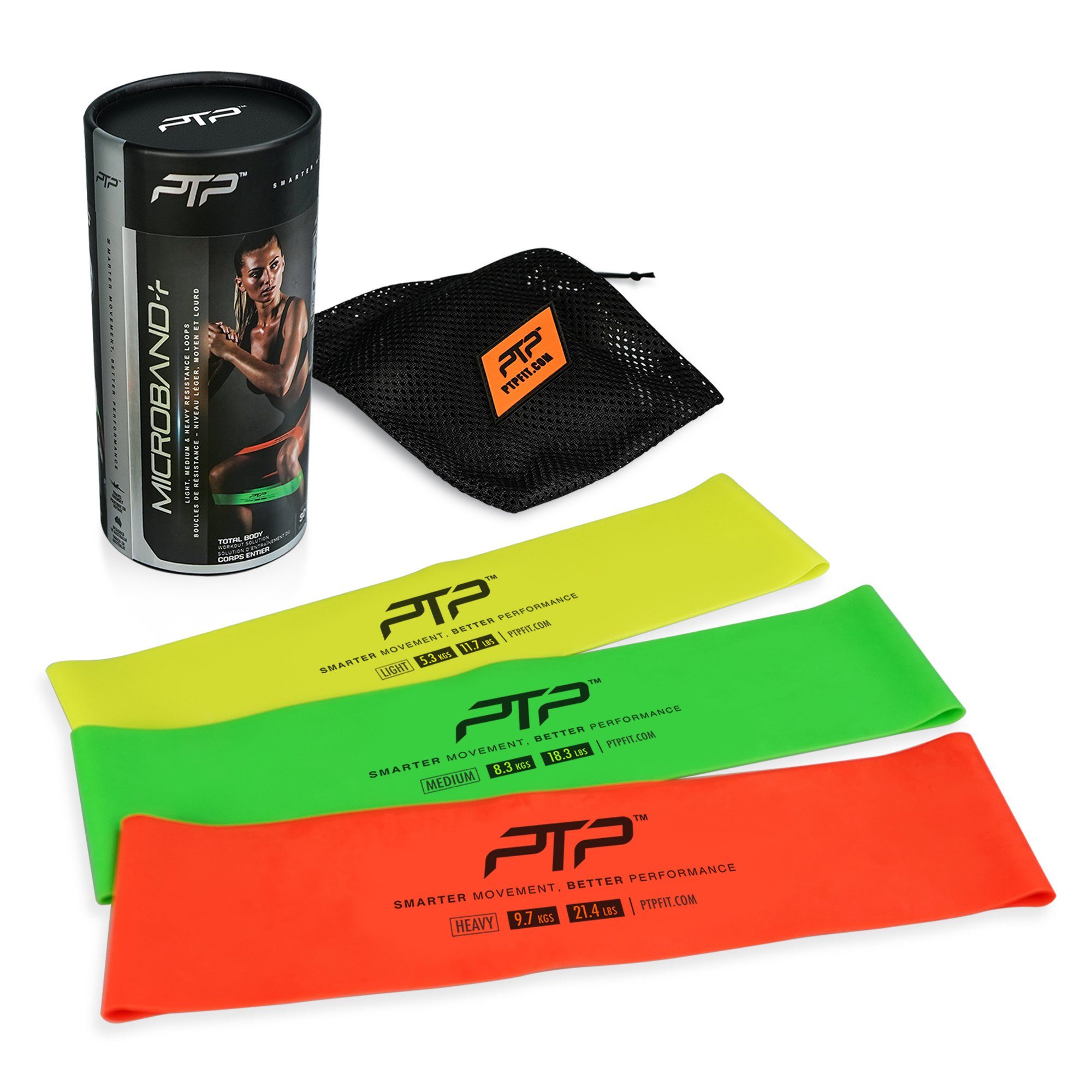 PTP Gymnastikbänder MICROBAND TRIPLE PACK