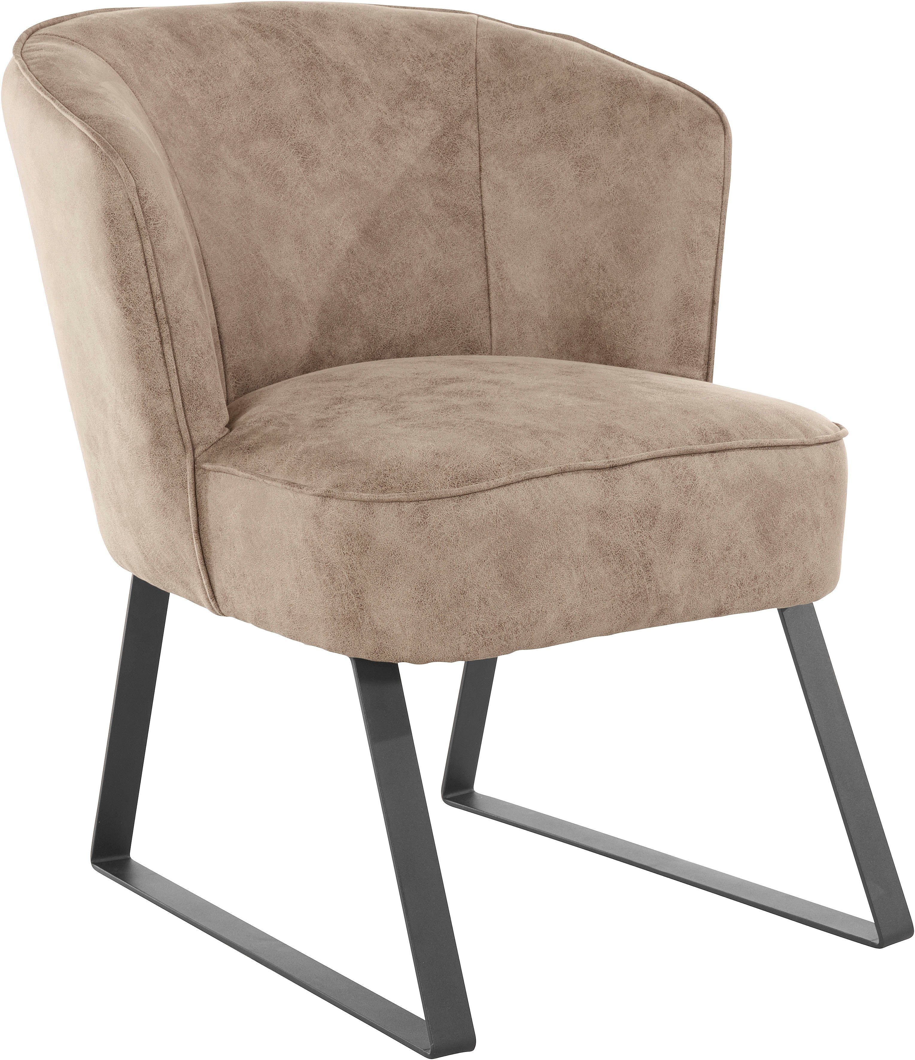 exxpo - sofa fashion Sessel und mit Americano, Bezug Keder in Qualitäten, Stck. Metallfüßen, 1 verschiedenen