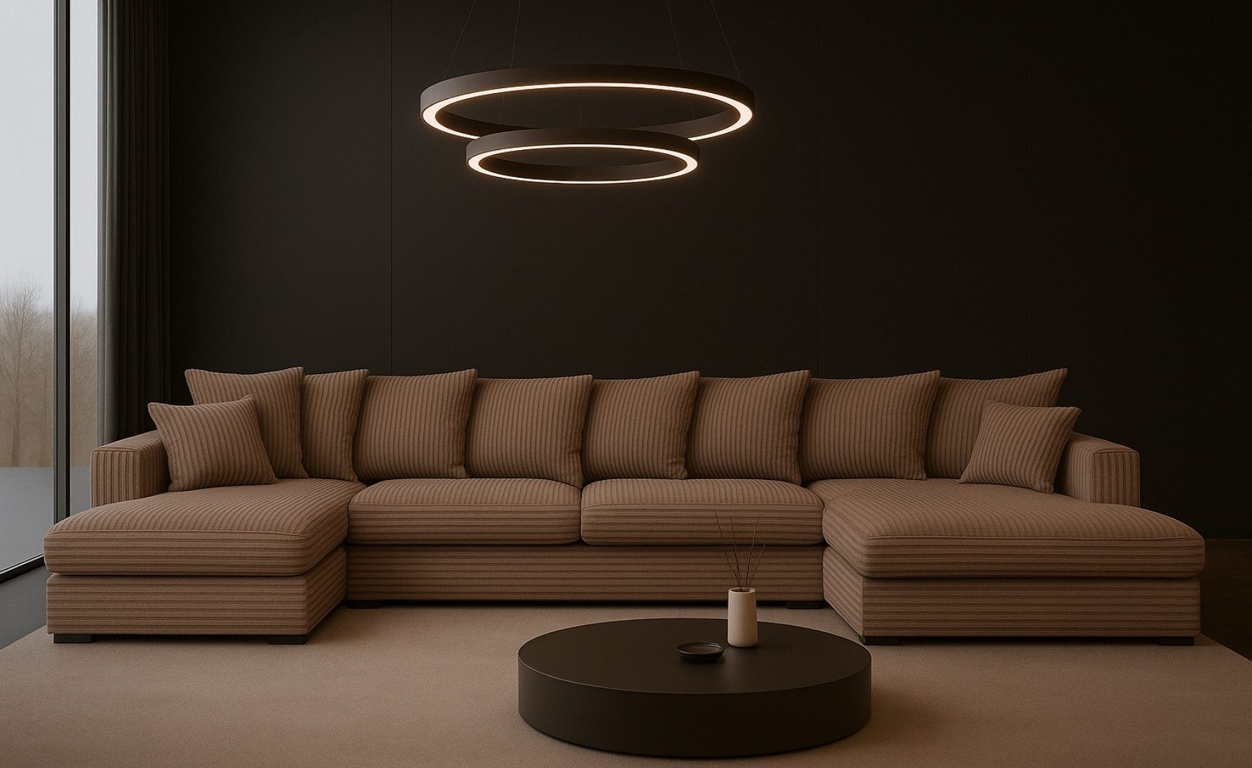 Ecksofa Ecksofa, Sofa U-form, Couch U-form Gabon stoff Zoom