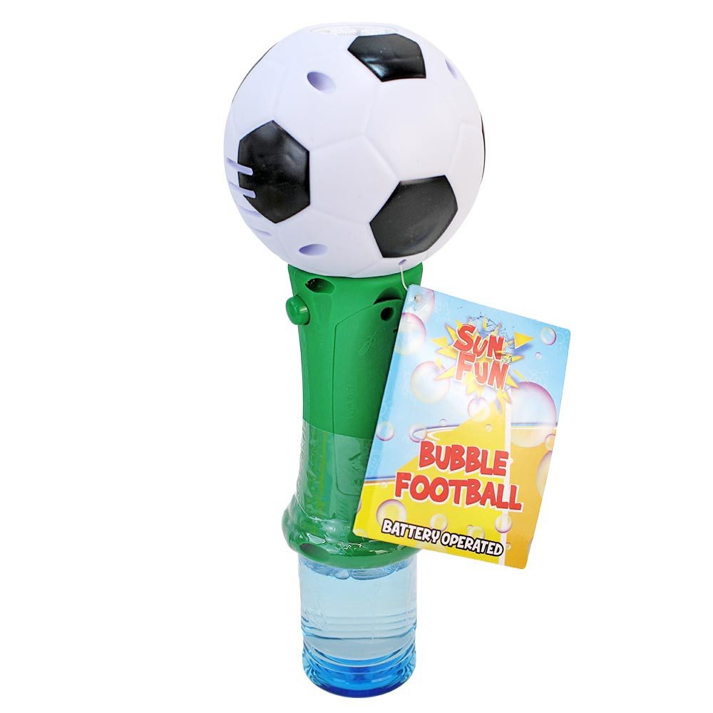 Van Manen Seifenblasenspielzeug Seifenblasen Fußball elektrischer Stab - ca. 23,5 cm