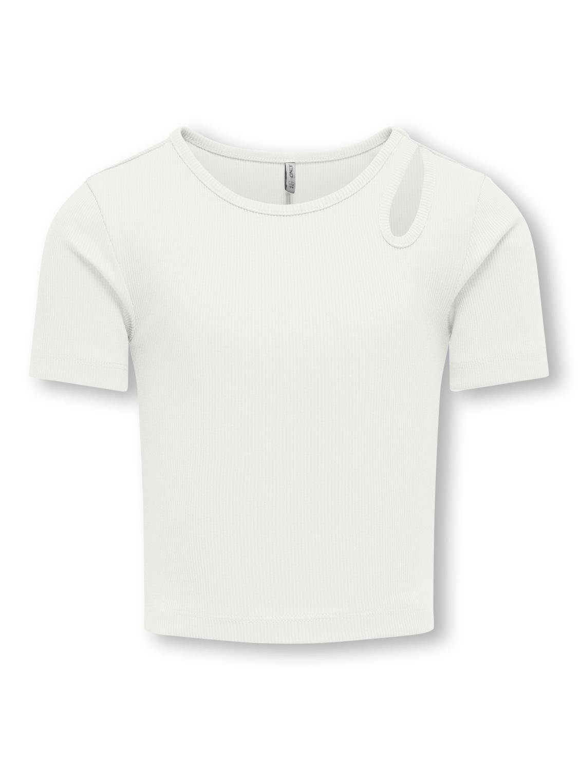 Kurzarmshirt KOGNESSA S/S CUT OUT TOP BOX JRS NOOS