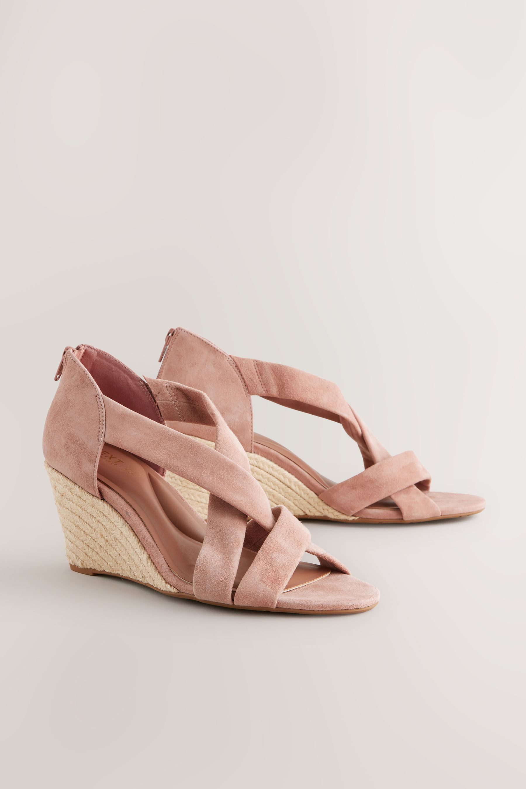Next Forever Comfort® Espadrilles-Wedges, Premium-Leder Keilpumps günstig online kaufen