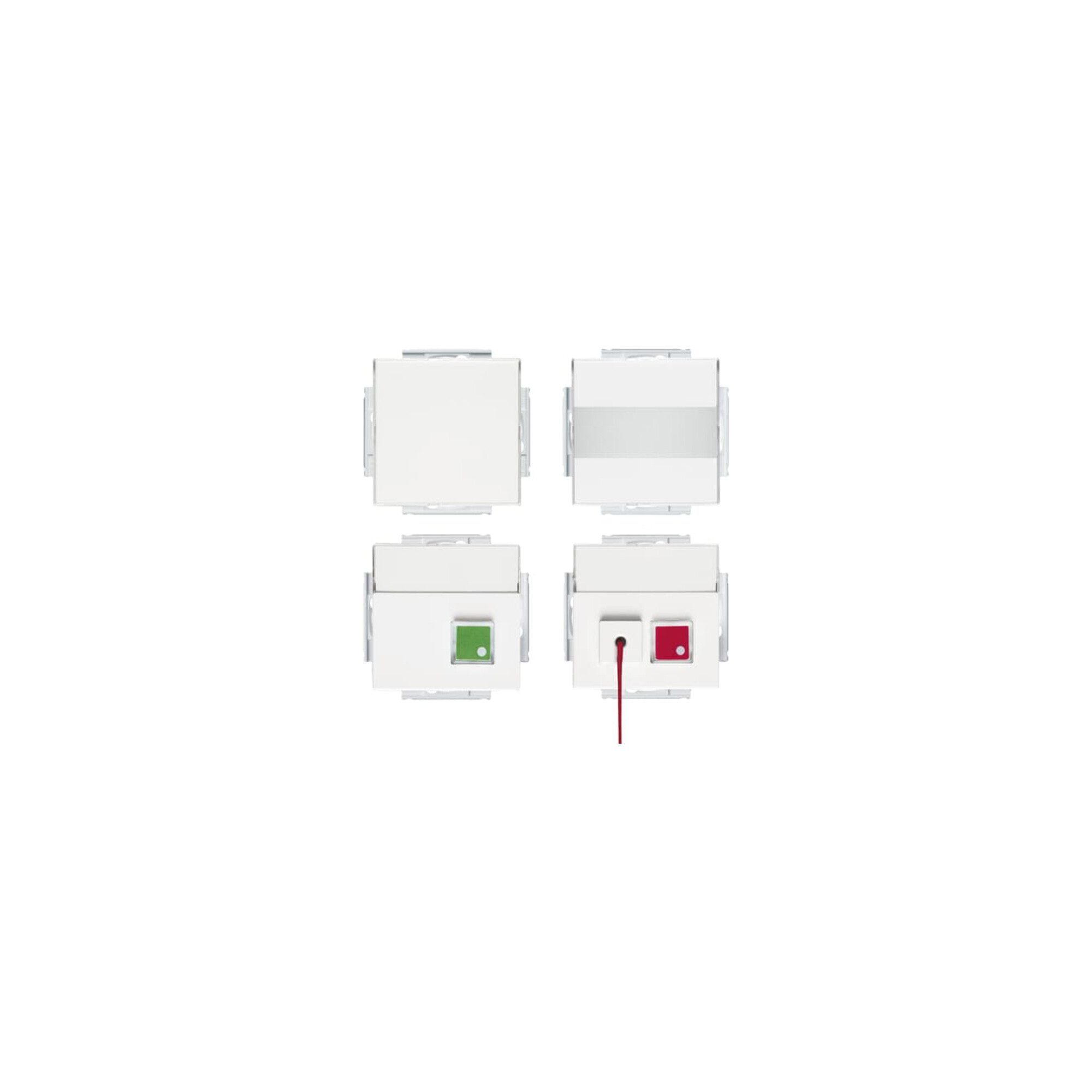 Busch-Jaeger Schalter Busch-Jaeger Ruf-Set für Behinderten-WC studioweiß 1510 UC-84-101
