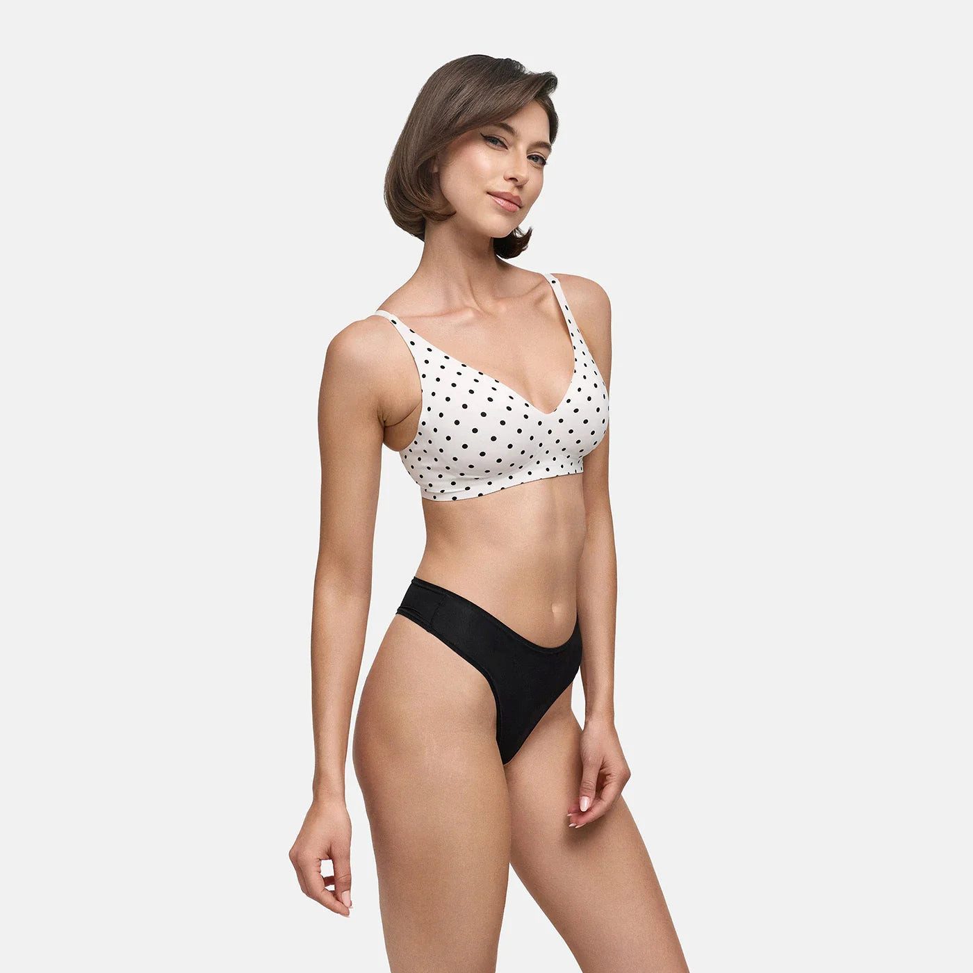 White Polka Dot