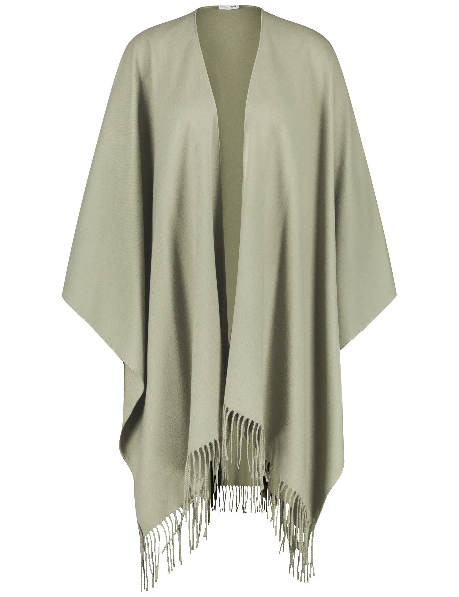 GERRY WEBER Cardigan Cape mit Fransenkante