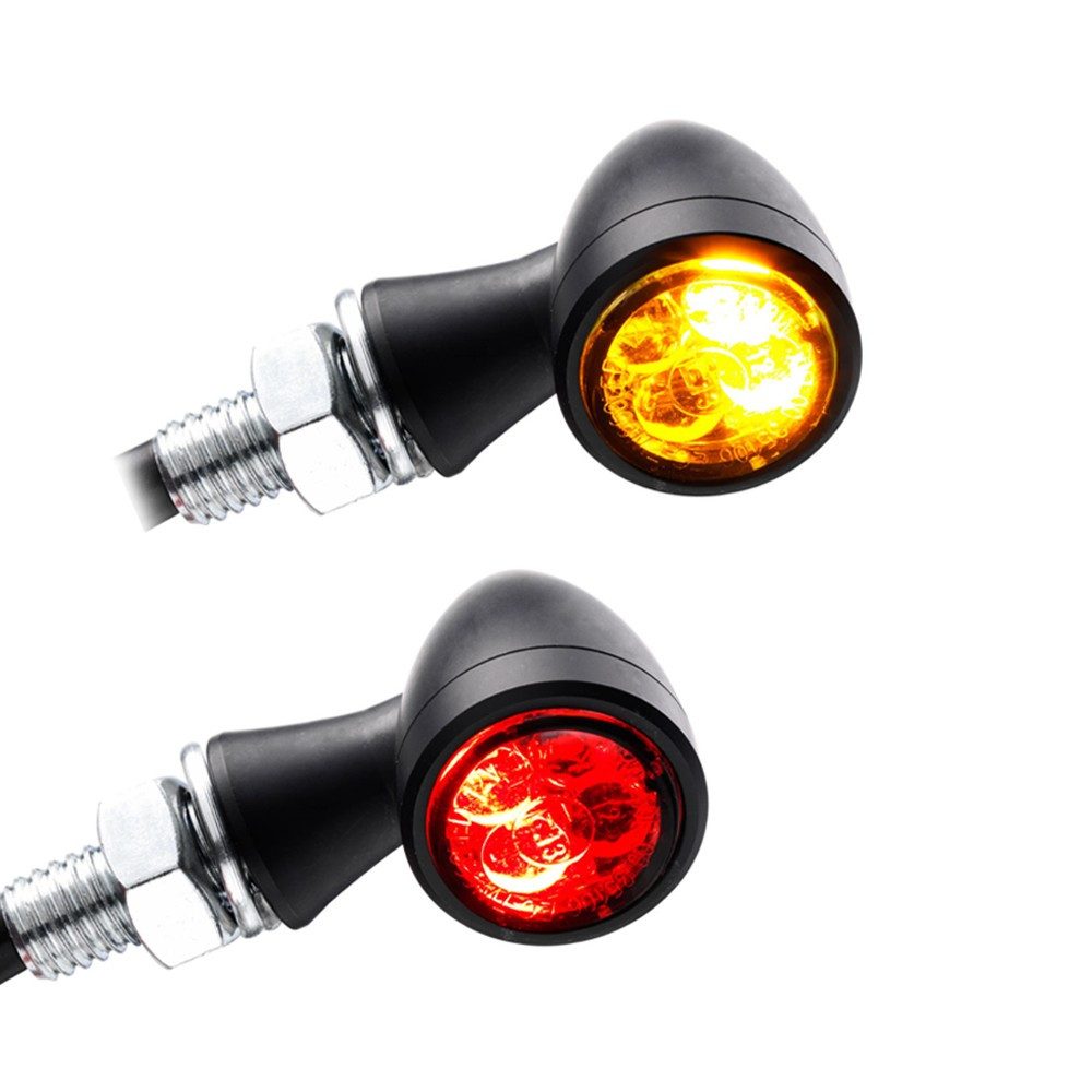 Lumitecs Blinker LED Blinker Motorrad mit E-Prüfzeichen Brems- und Rücklicht TX1 schwar