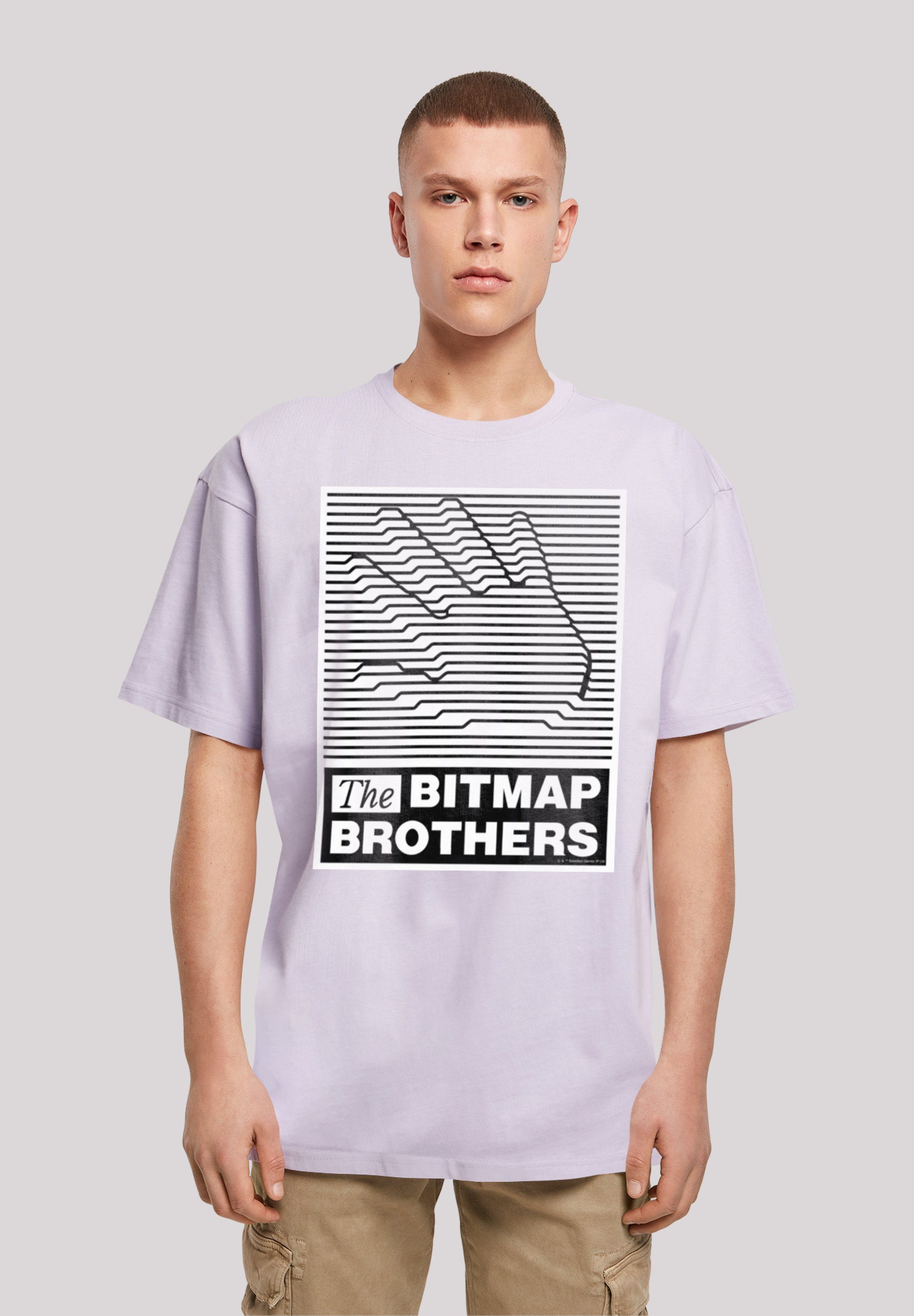 SEVENSQUARED lilac Gaming Bros Print T-Shirt Bitmap F4NT4STIC Retro