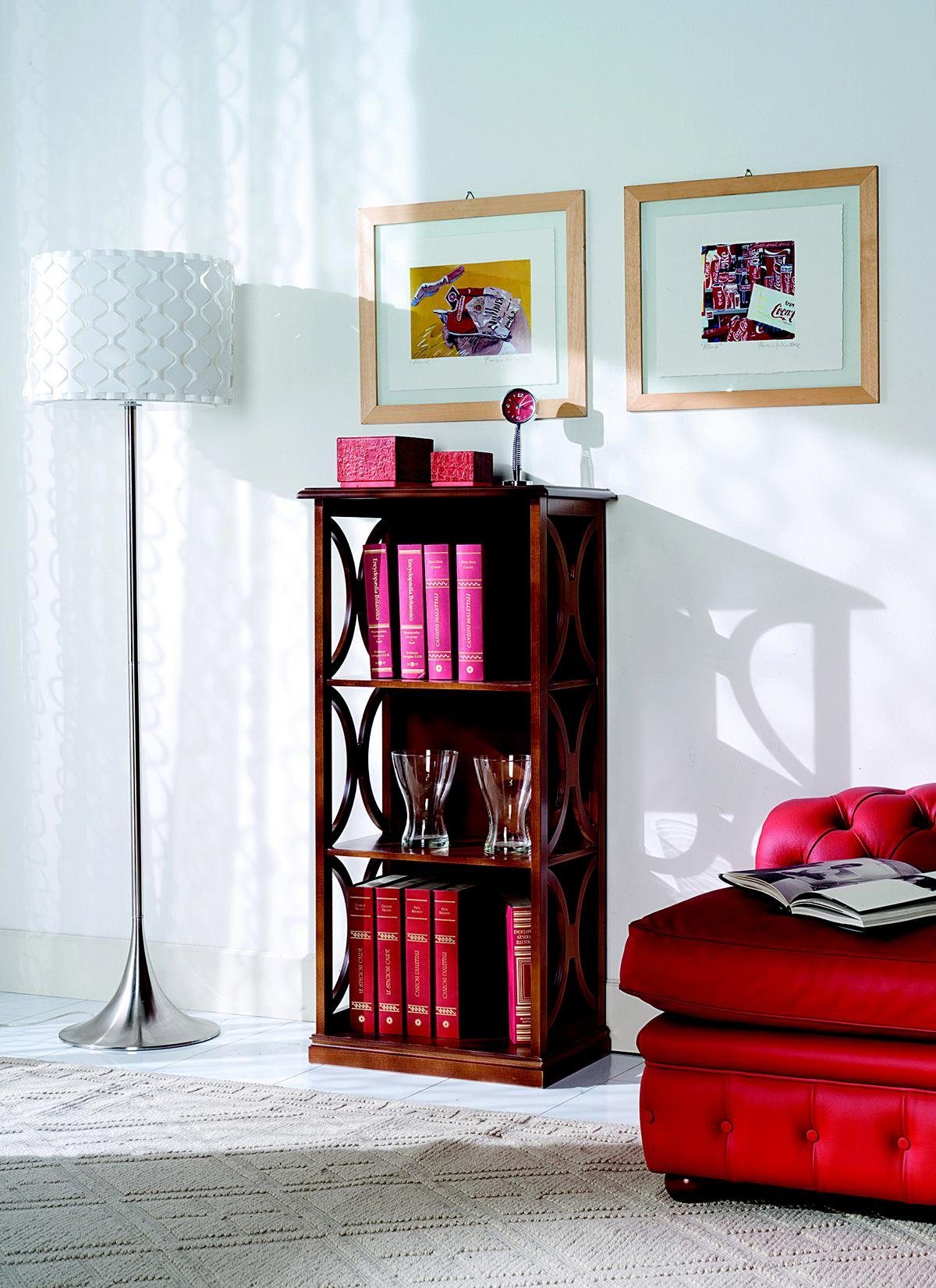 Bücherregal aus Möbel Wohnzimmer Holz Italien JVmoebel Luxus Schrank Bücher Einrichtung Schränke