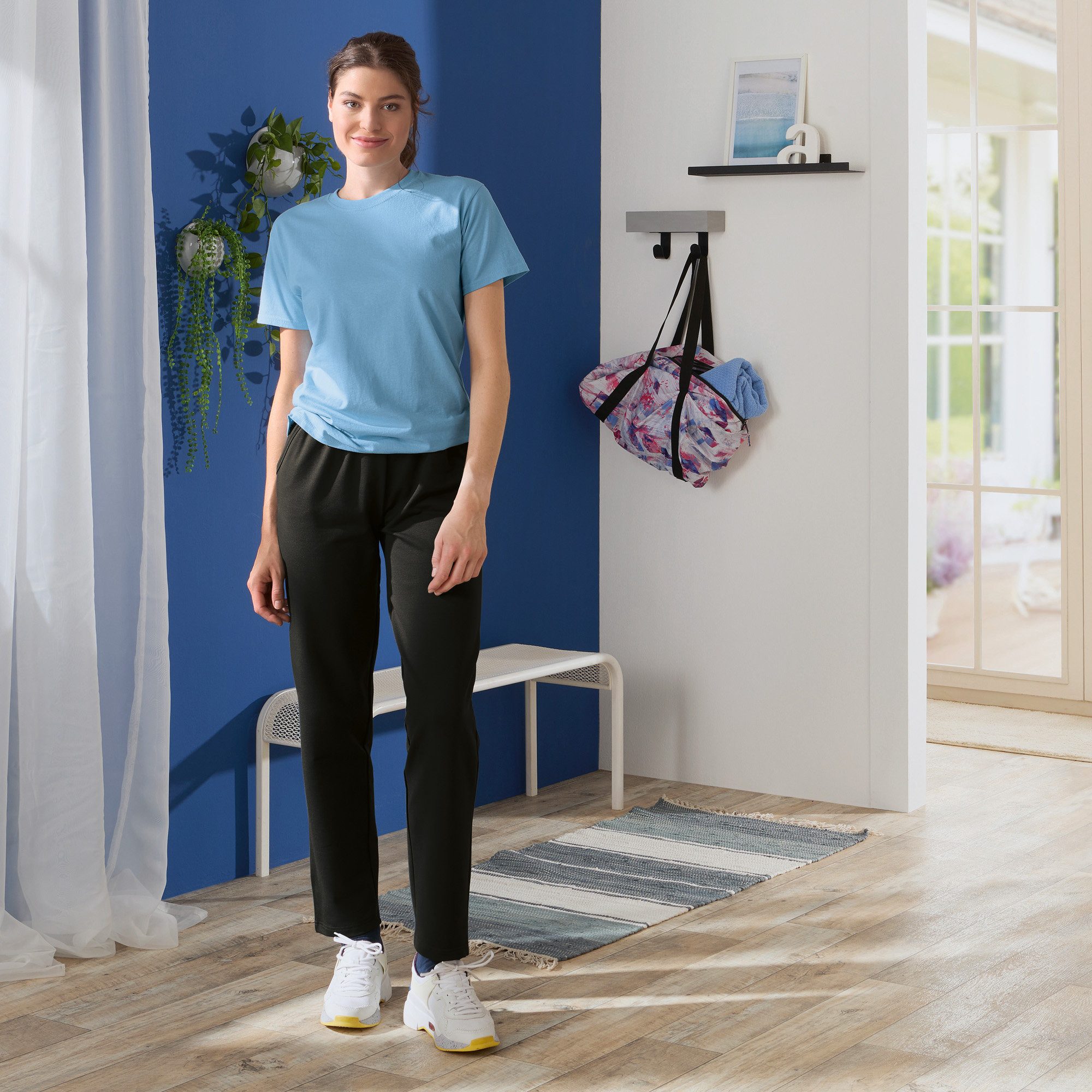 Erwin Müller Freizeitanzug Damen-Freizeithose, lang 2er-Pack, Uni